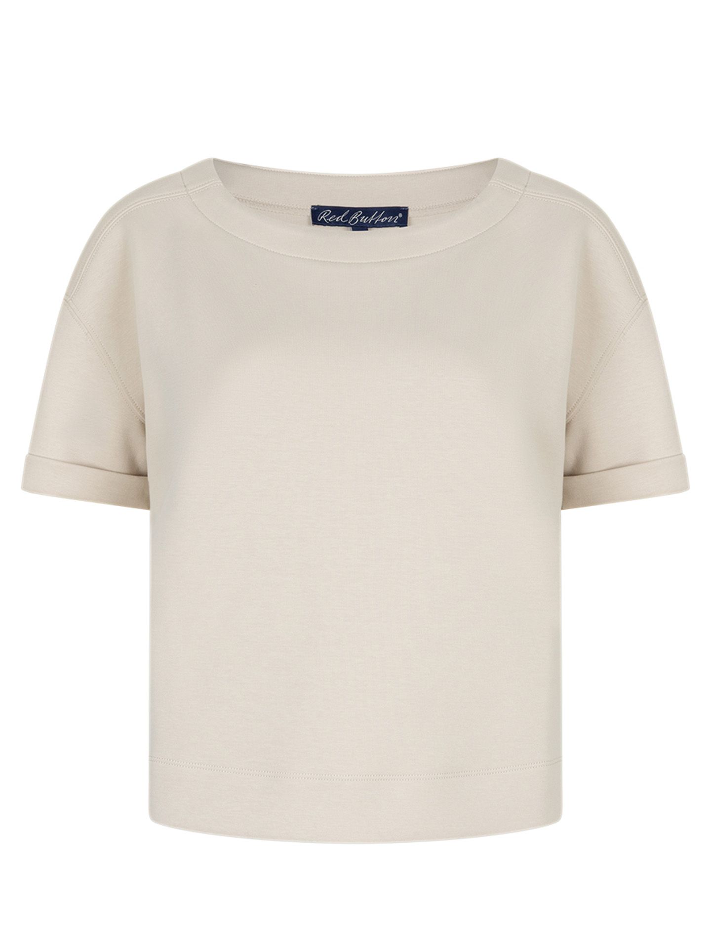 Red Button T-shirt Skyler Beige 00083683-5100