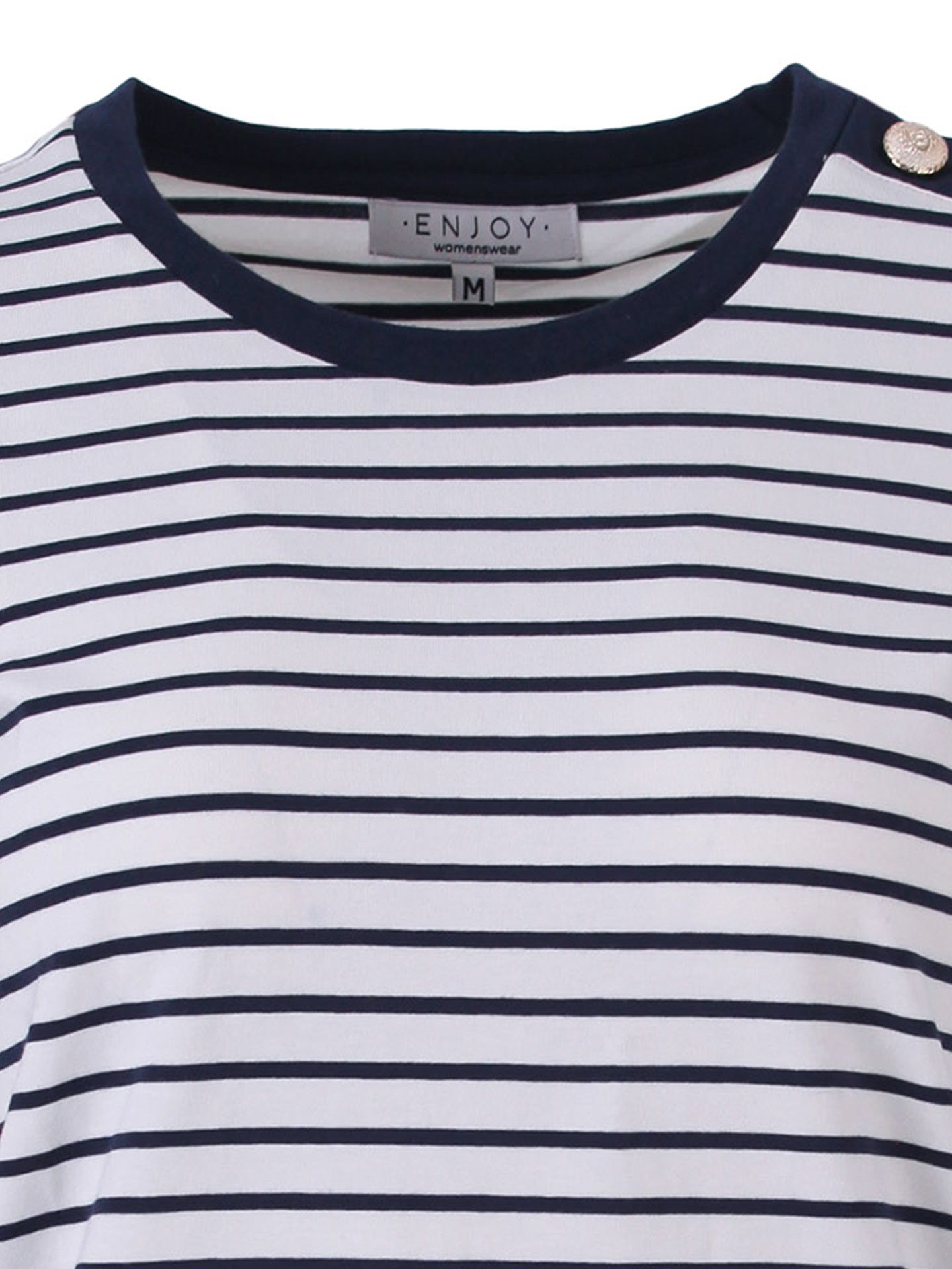 Enjoy Womenswear T-shirt Monica Blauw 00083688-1500