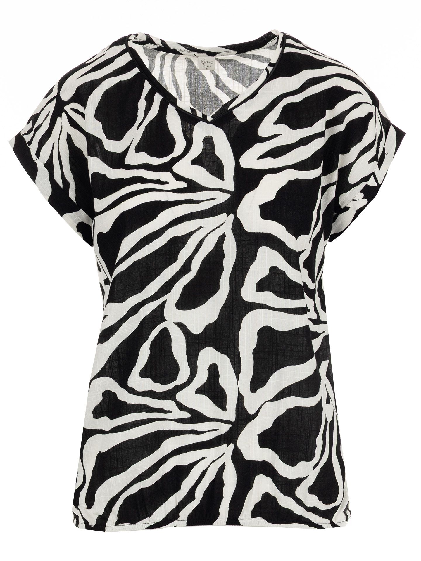 NED Blouse Nox Zwart-wit 00083697-7900