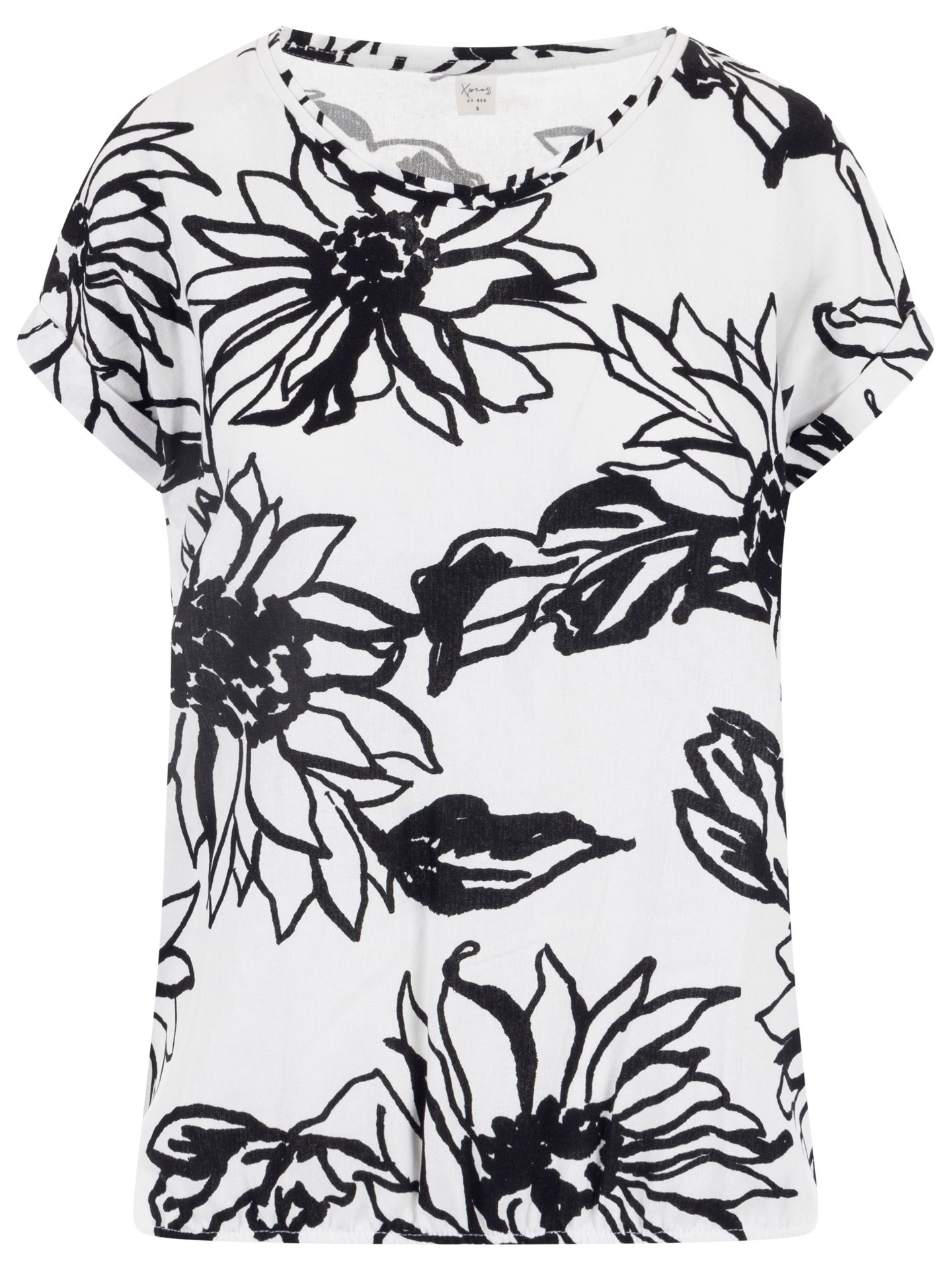 NED Blouse Nox Zwart-wit 00083698-7800
