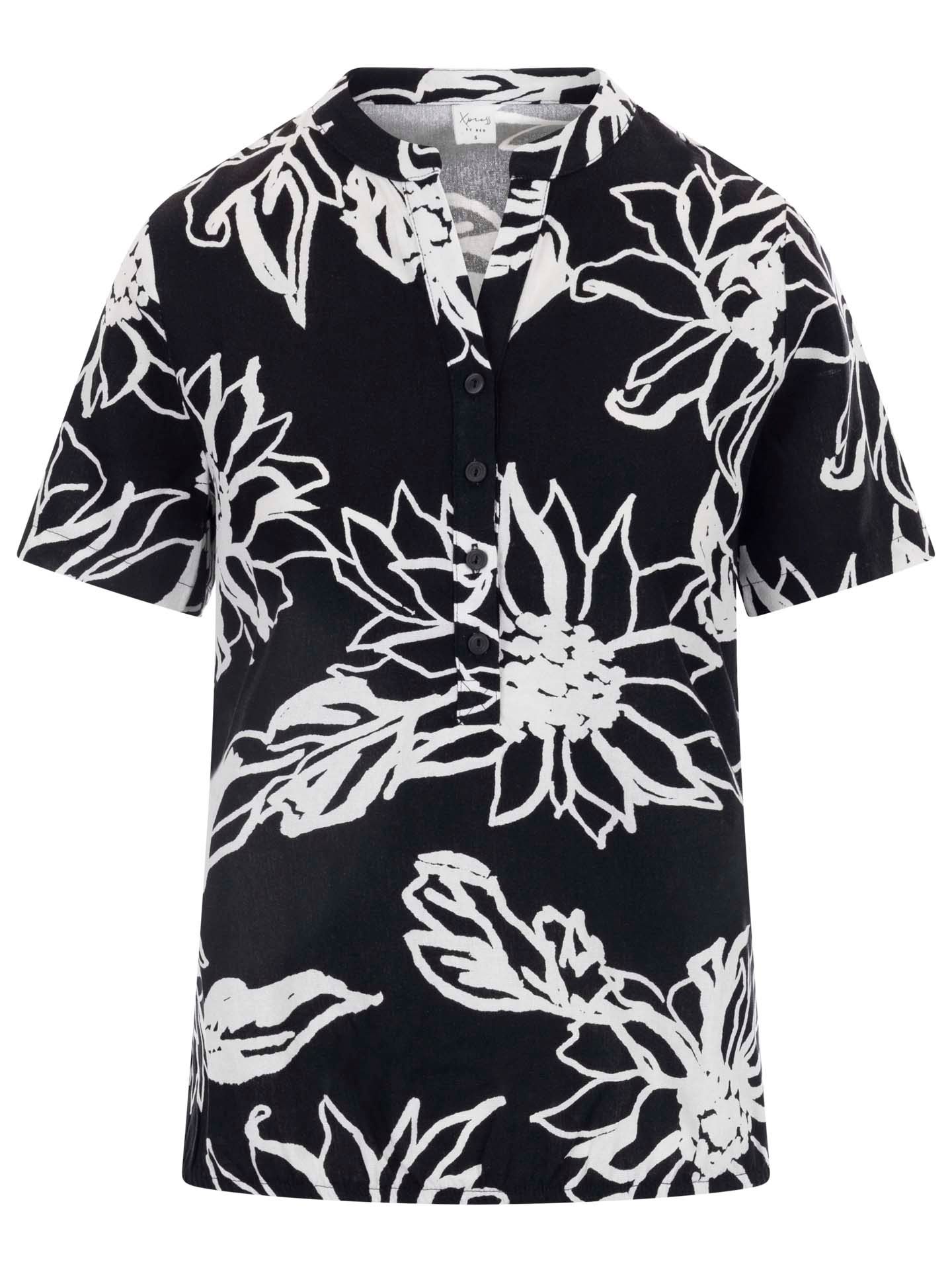 NED Blouse Lucie Zwart-wit 00083699-7900