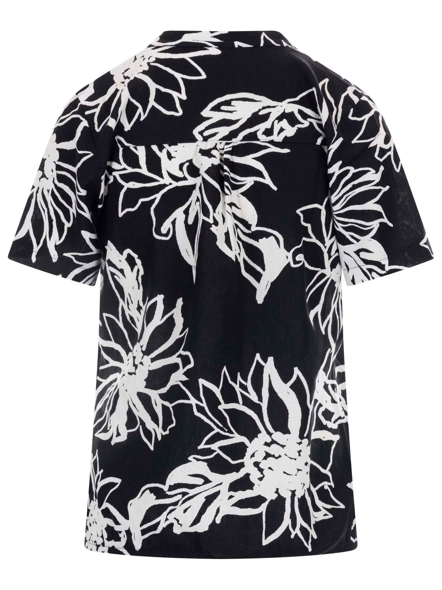 NED Blouse Lucie Zwart-wit 00083699-7900