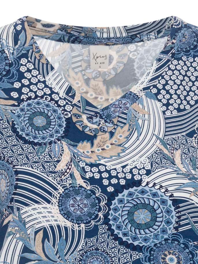 NED T-shirt Mana Blauw 00083716-1350