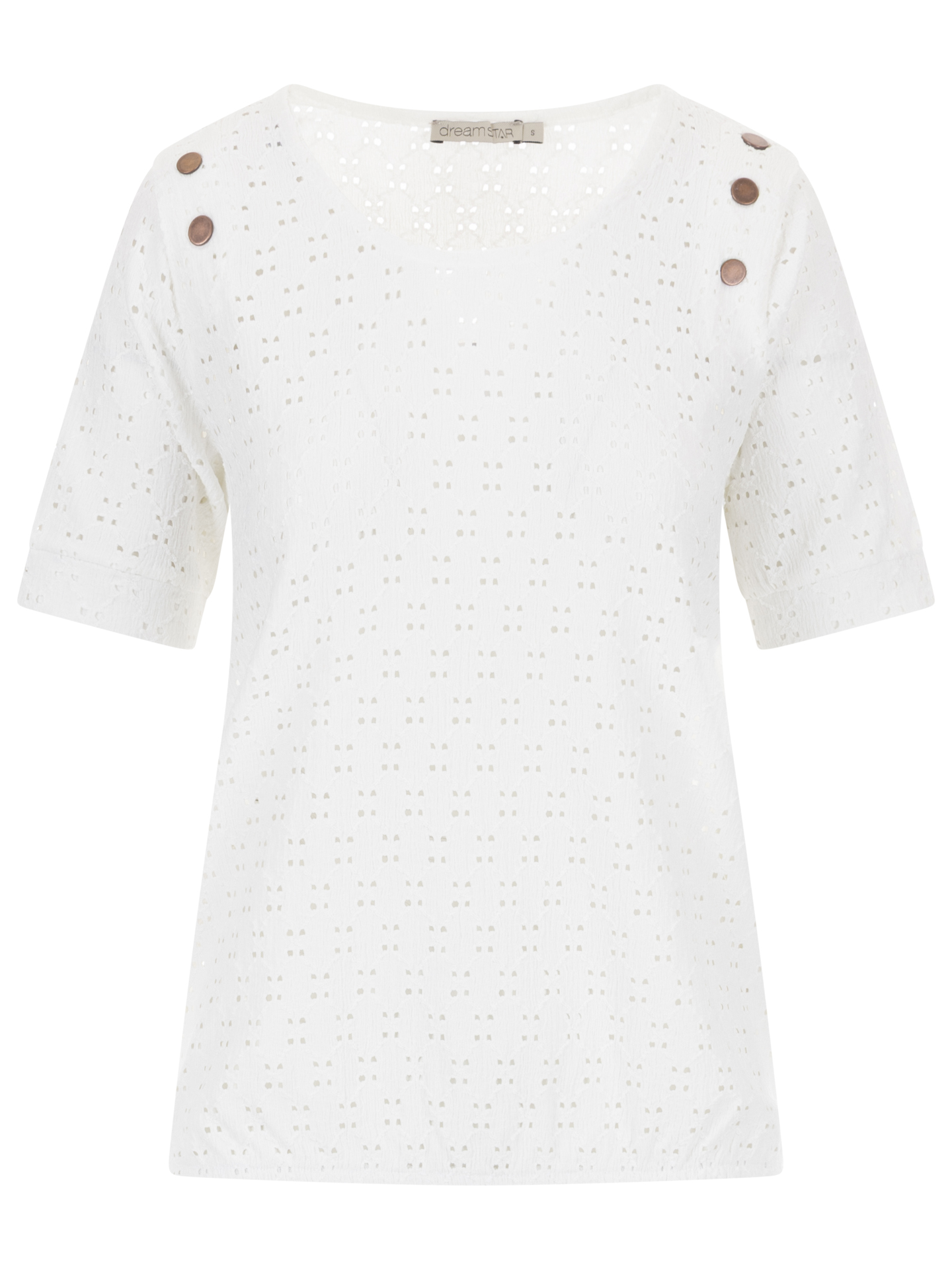 Dreamstar T-shirt Cassidy Off white - Schijvens Mode
