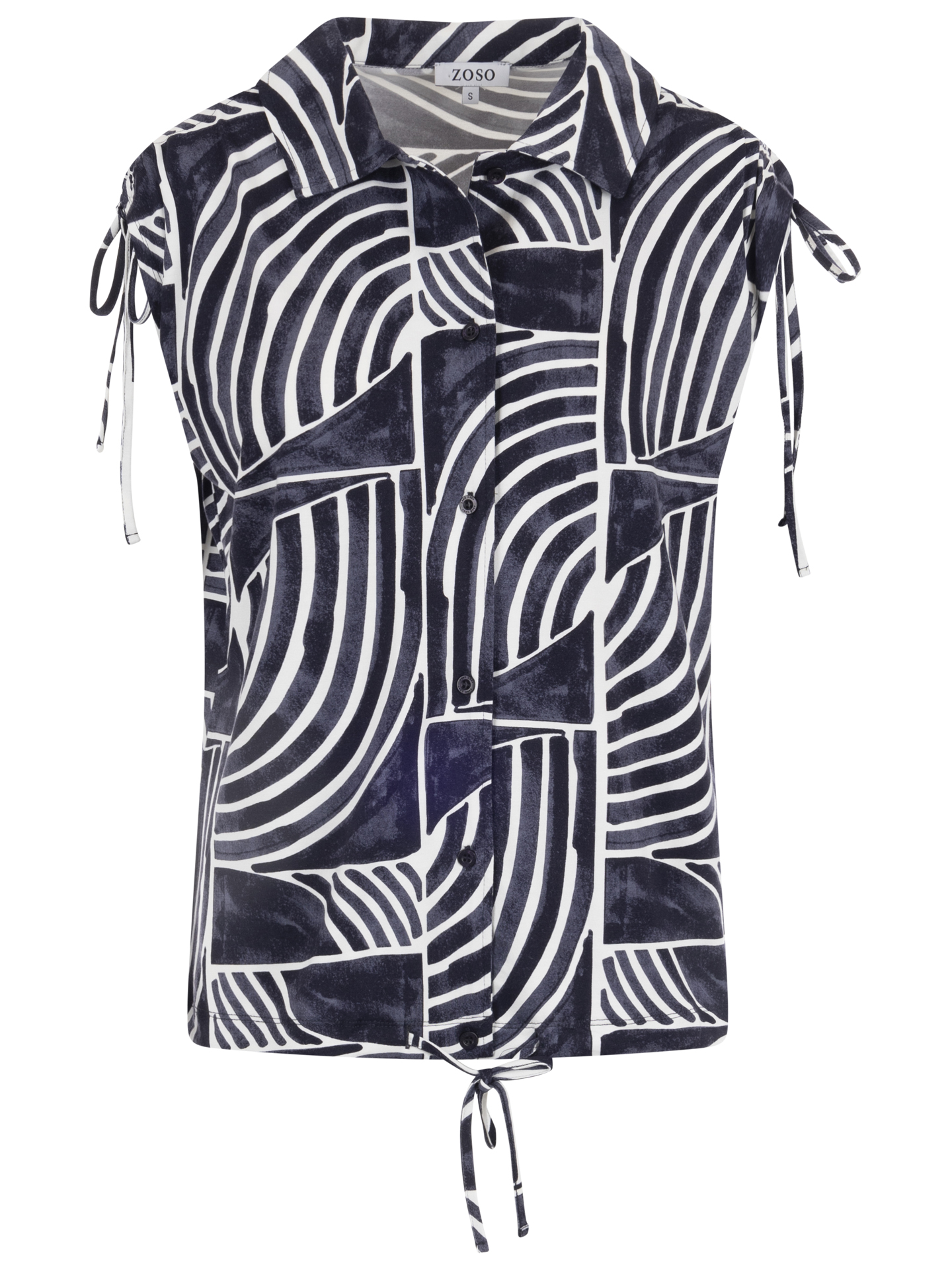 【ぞぞ】 Zoso T-shirt Leila Blauw - Schijvens Mode
