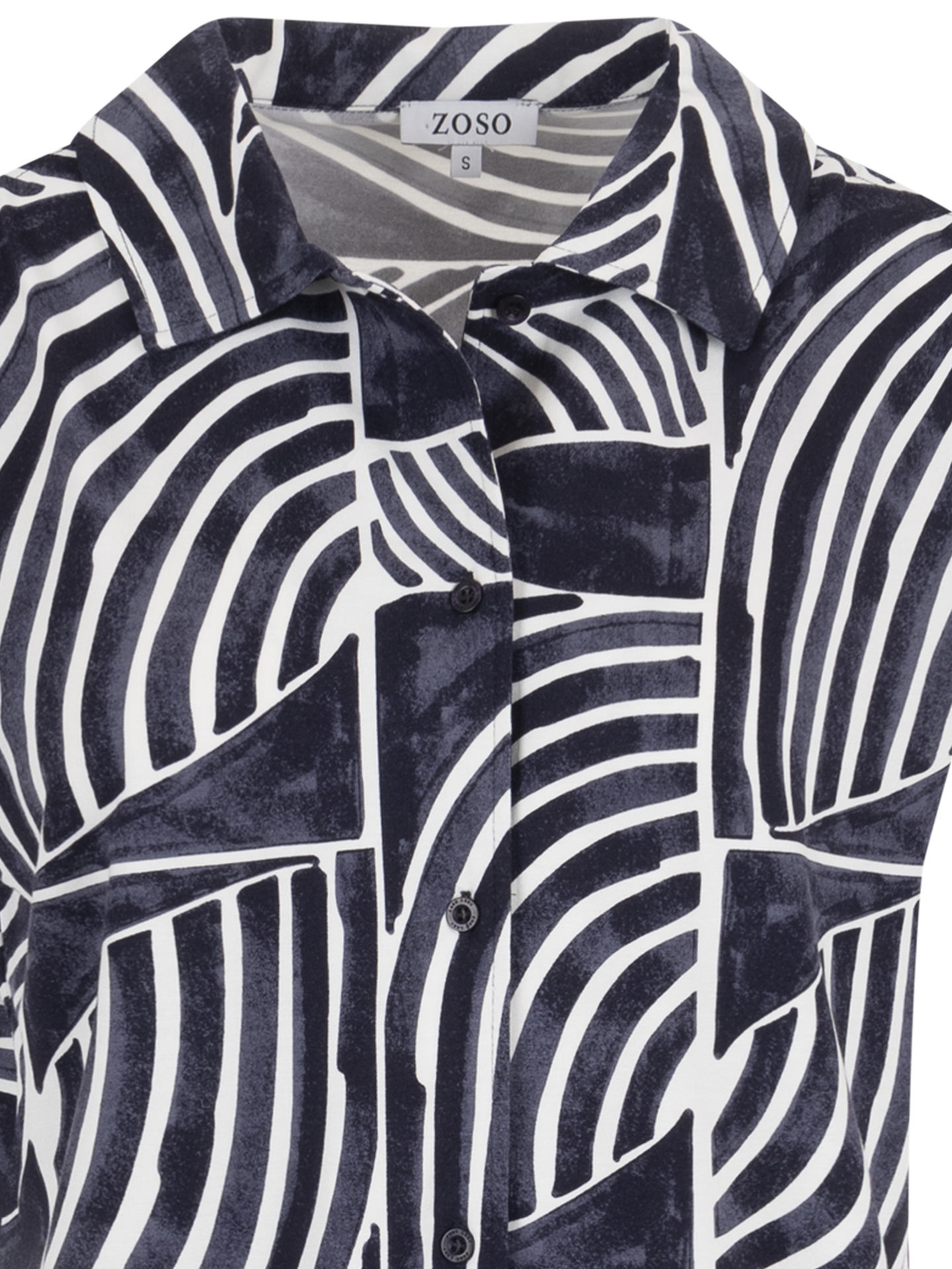 【ぞぞ】 Zoso T-shirt Leila Blauw - Schijvens Mode