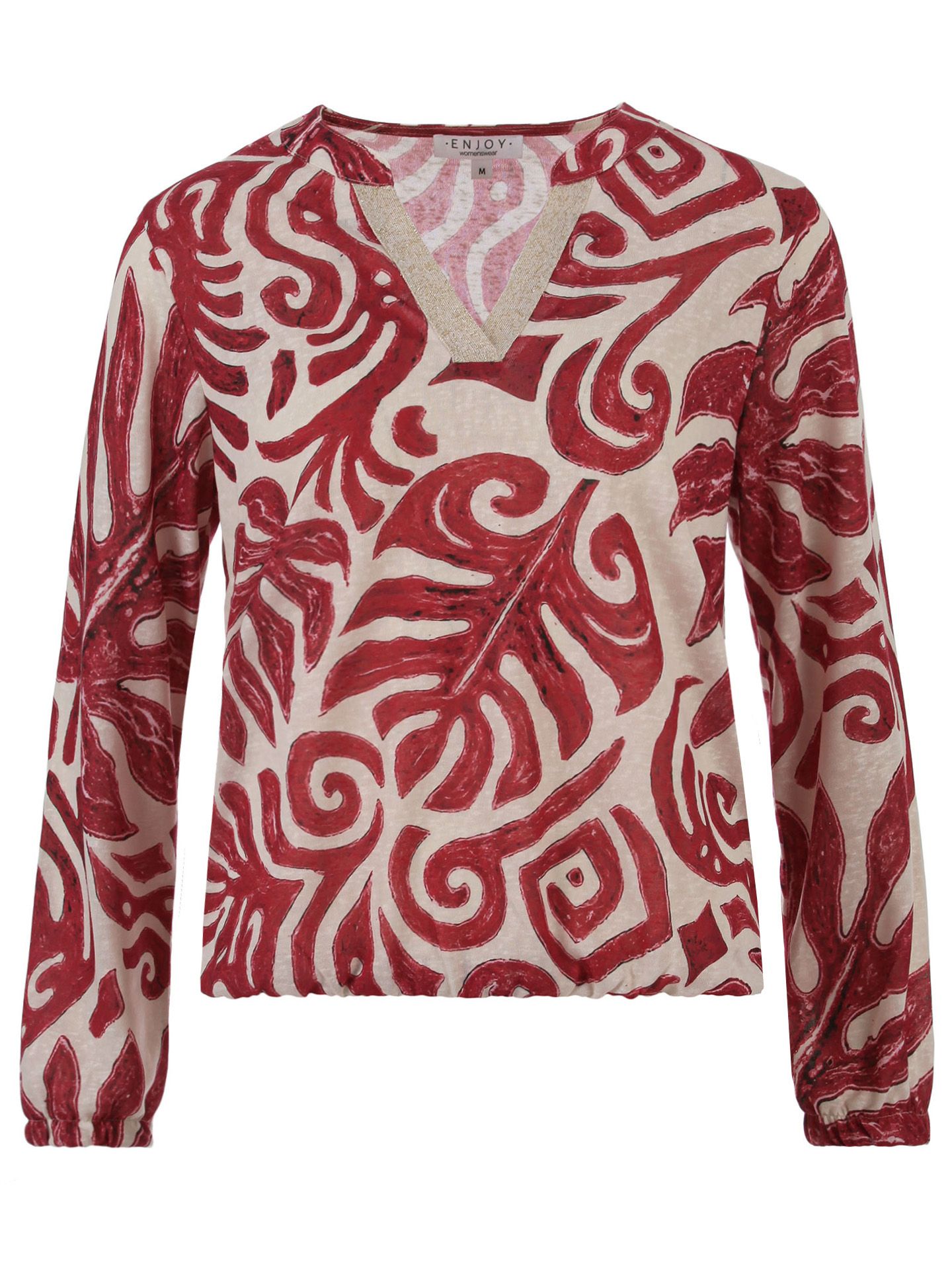 Enjoy Womenswear Shirt Merel Rood 00083800-4800