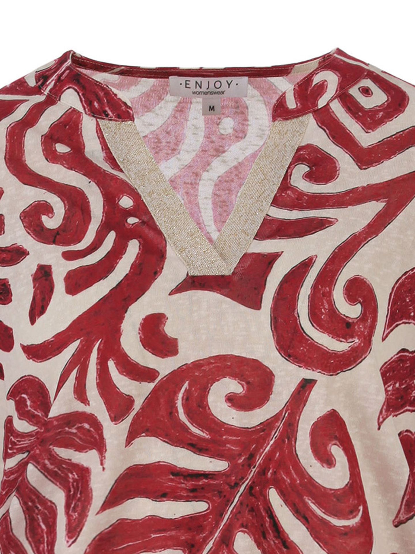 Enjoy Womenswear Shirt Merel Rood 00083800-4800