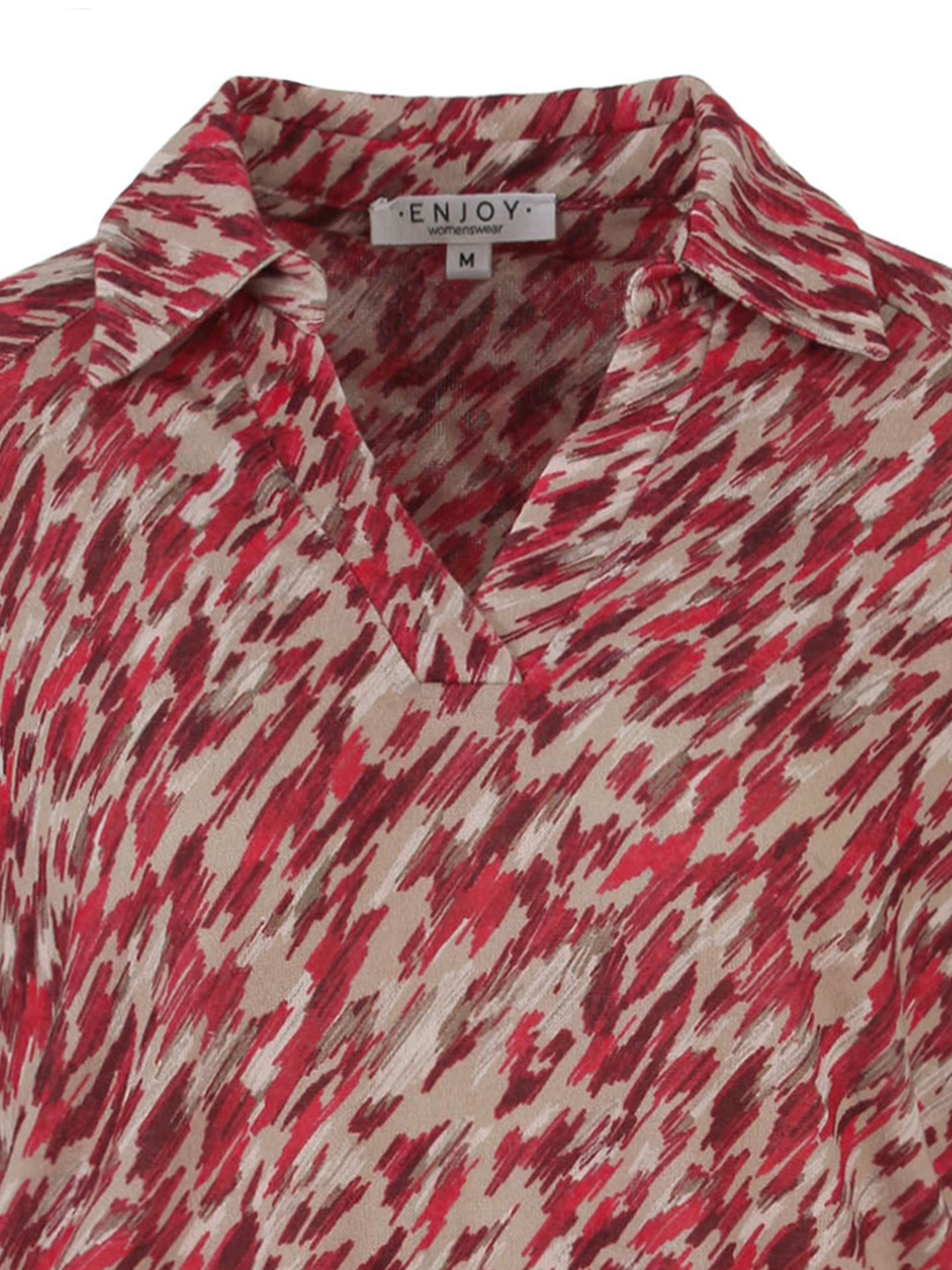 Enjoy Womenswear Shirt Amber Rood 00083801-4800