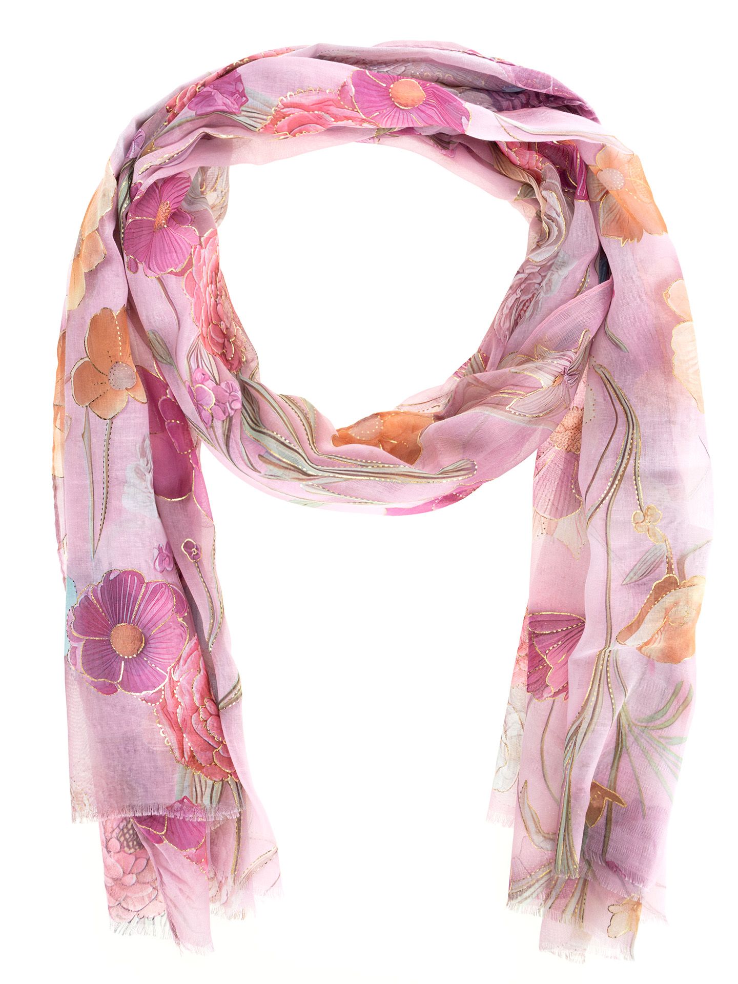 Schijvens mode Sjaal Marlies Roze 00083847-3900