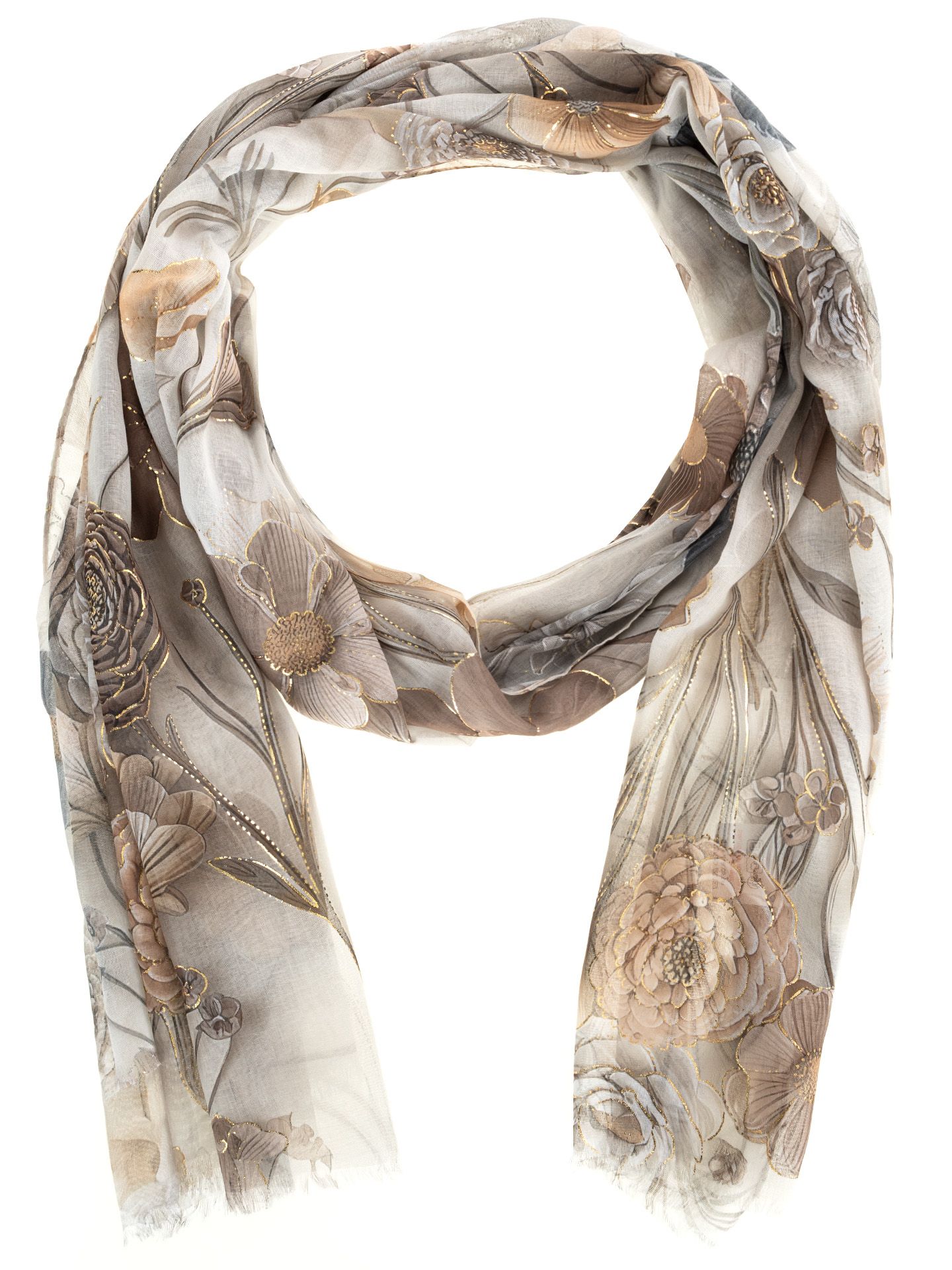 Schijvens mode Sjaal Marlies Taupe 00083847-5500