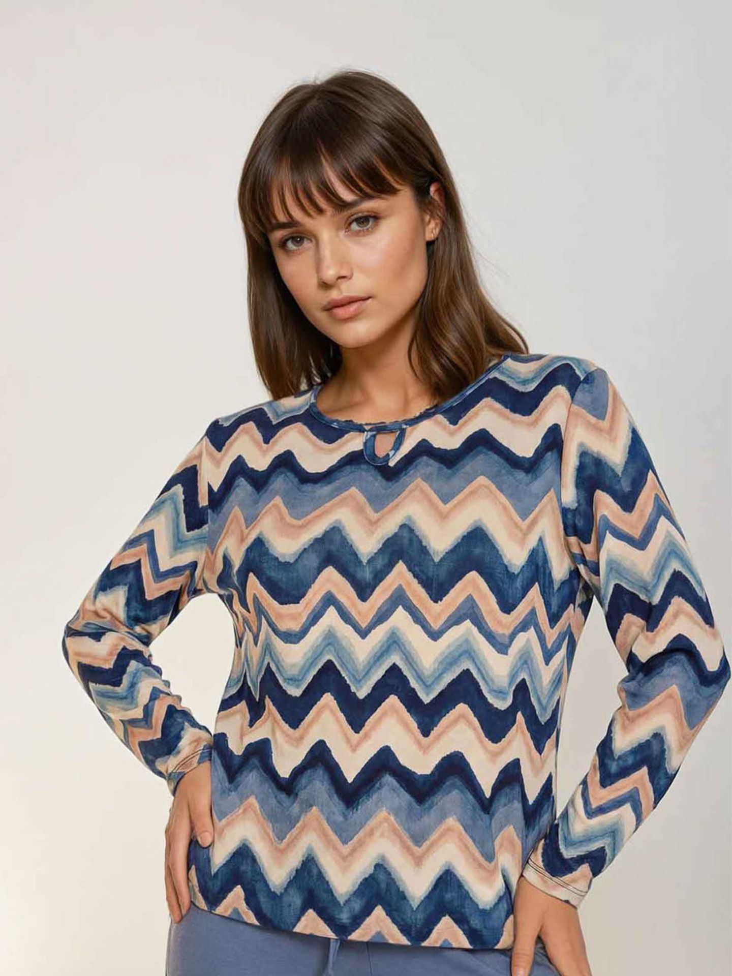 FOS Fashion Shirt Mimi Blauw 00083865-1600