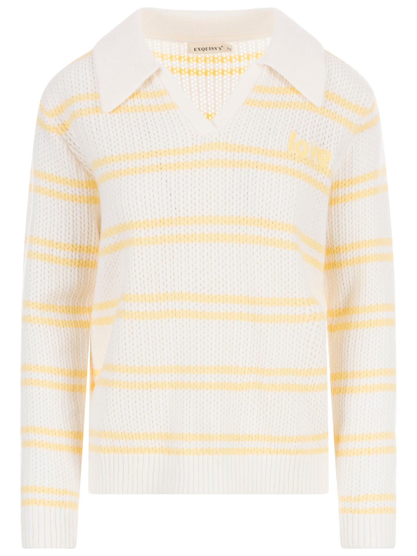 Exquisss Trui Sandy Geel 00083903-2800