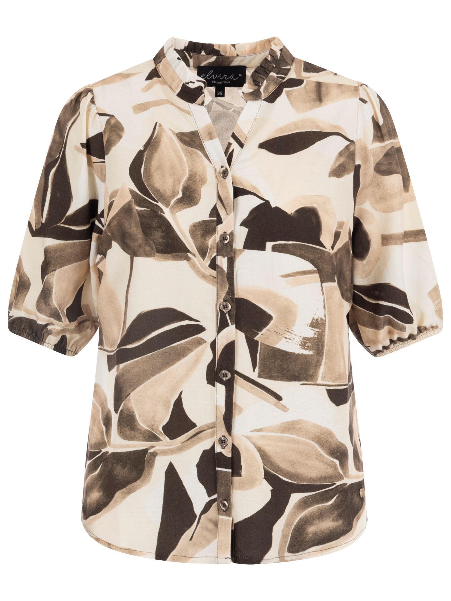 Elvira Collections Blouse  Mira Bruin 00083924-5800