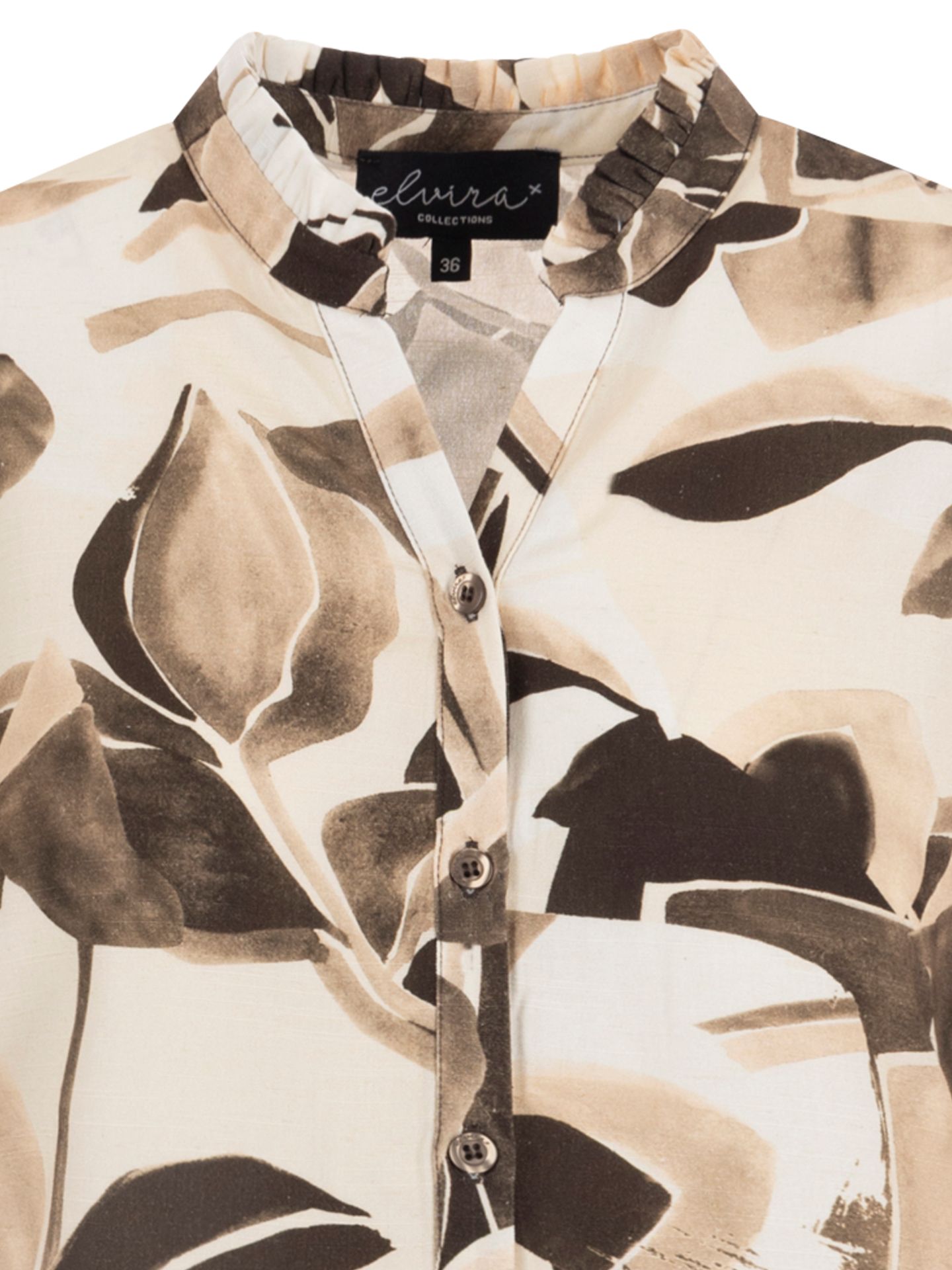 Elvira Collections Blouse  Mira Bruin 00083924-5800