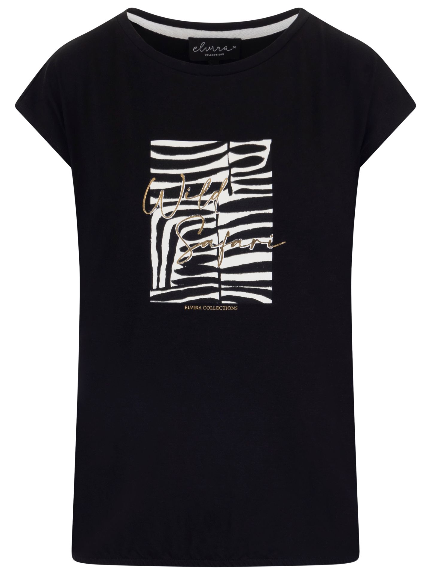 Elvira Collections T-shirt Safari Zwart 00083934-7500
