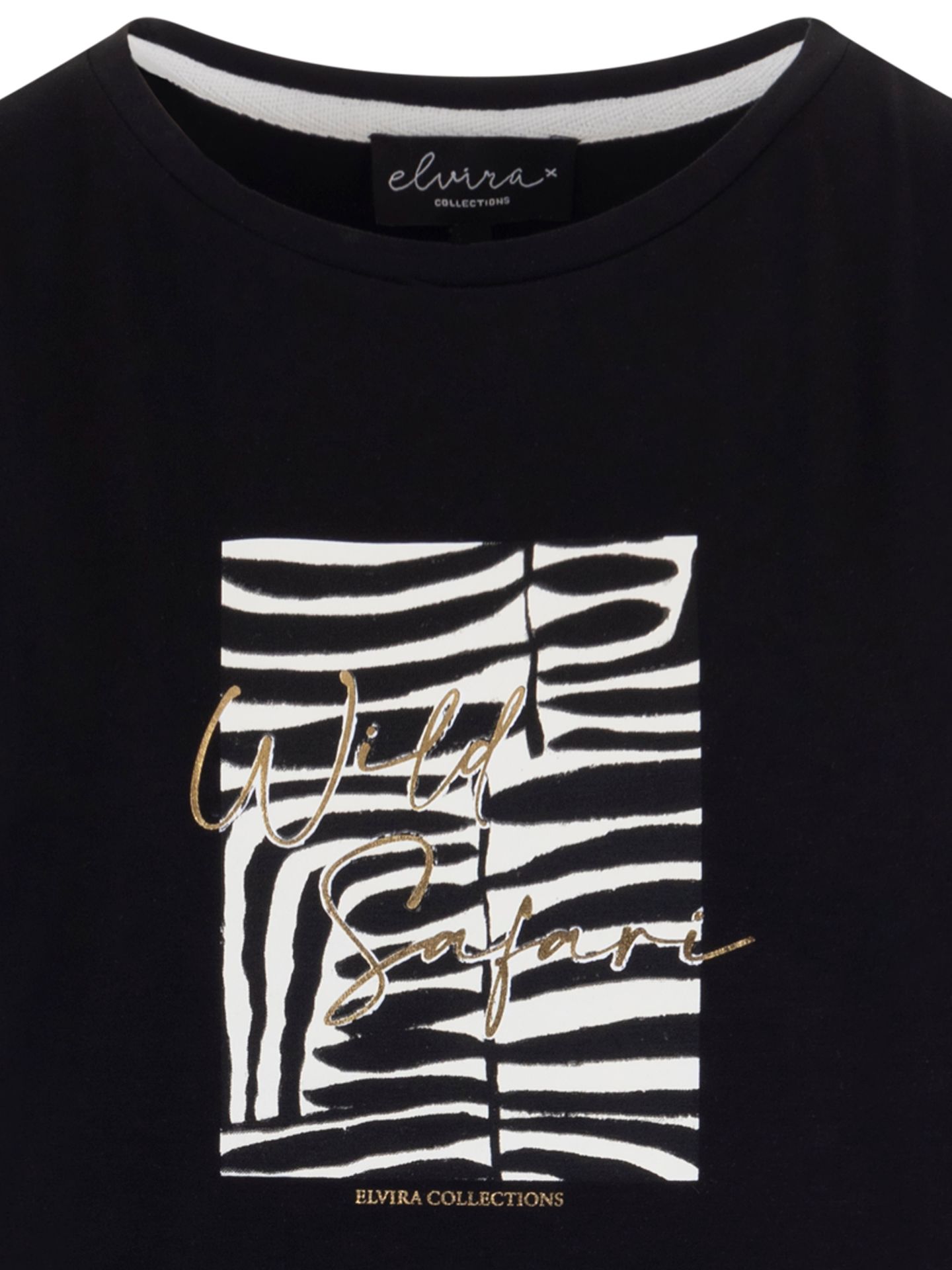 Elvira Collections T-shirt Safari Zwart 00083934-7500
