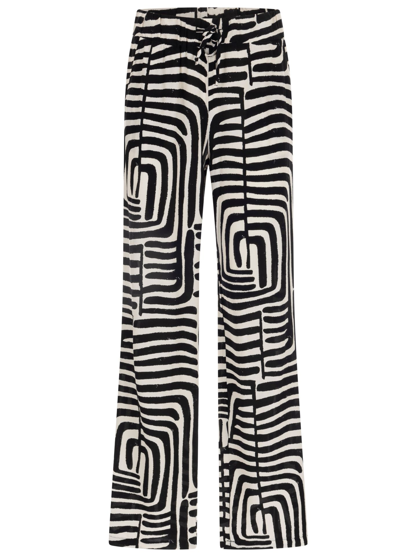 Elvira Collections Pantalon Abby Zwart-wit 00083937-7900