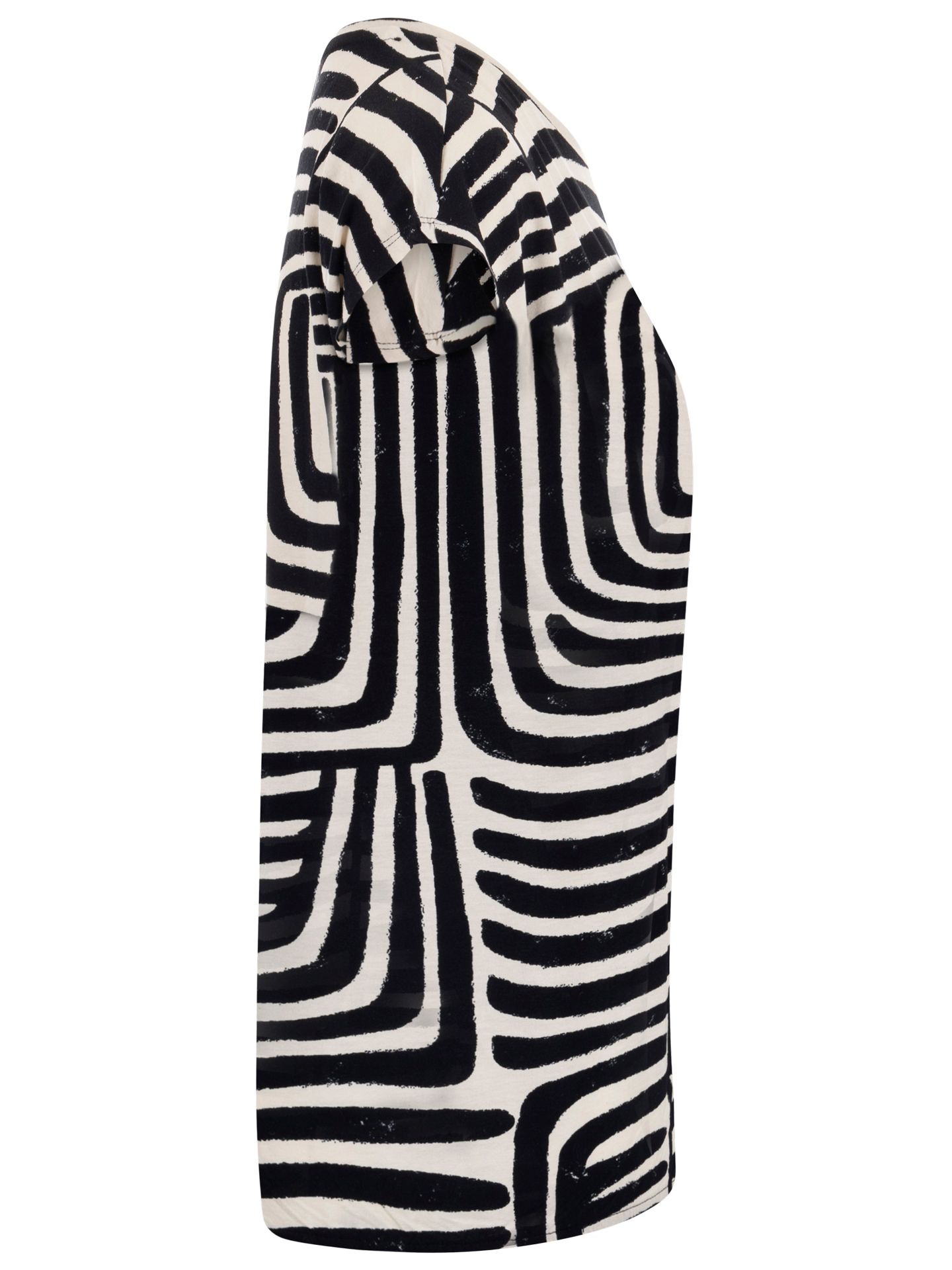 Elvira Collections T-shirt Betty Zwart-wit 00083938-7900