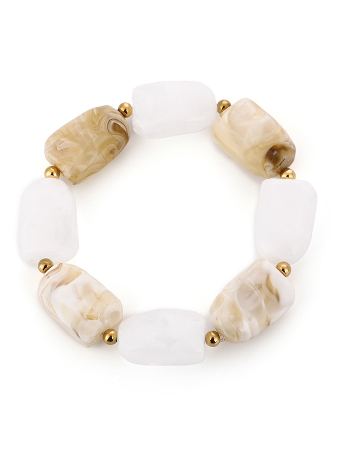 Schijvens mode Armband Nelli Beige 00083956-5200