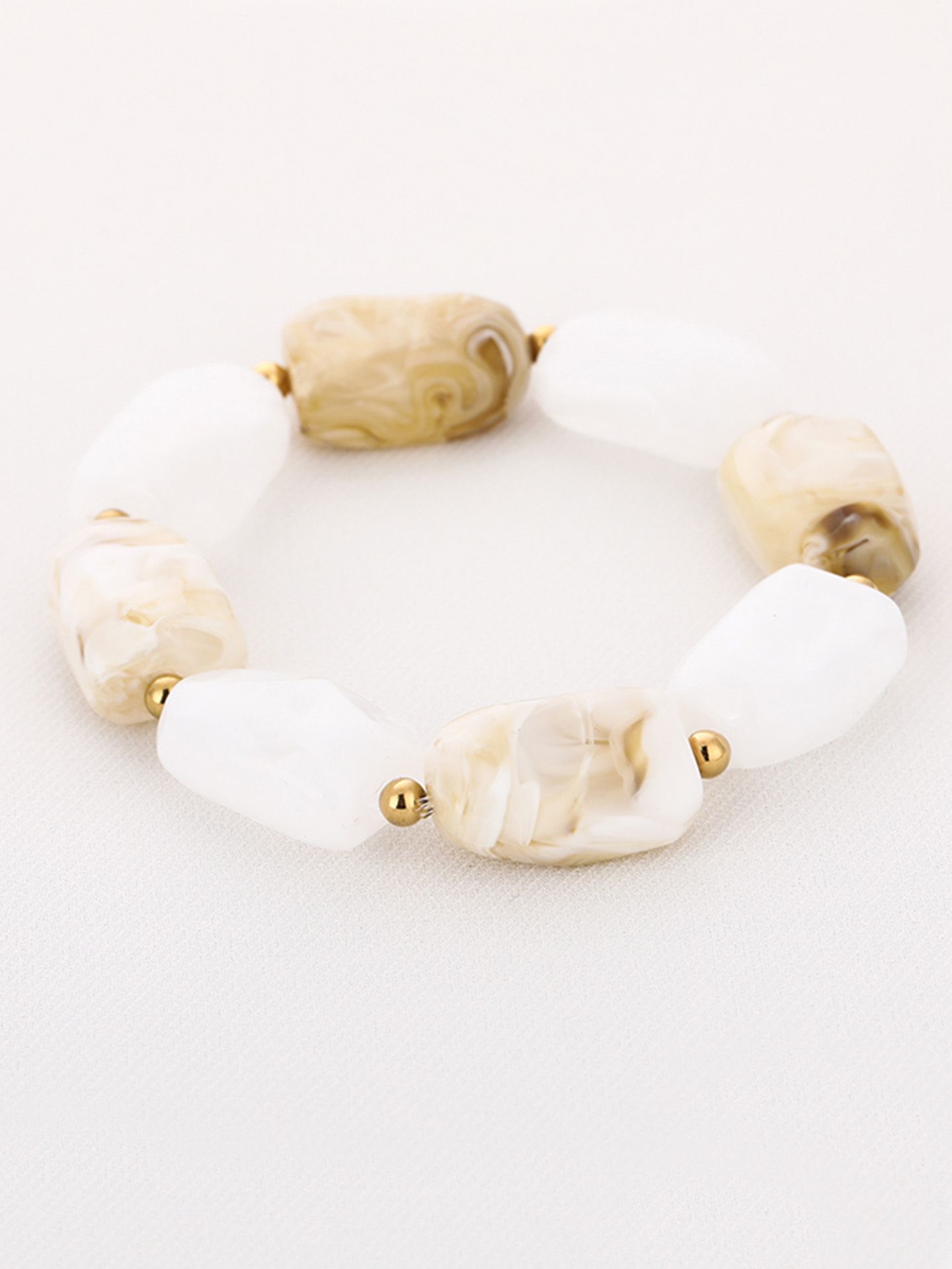 Schijvens mode Armband Nelli Beige 00083956-5200