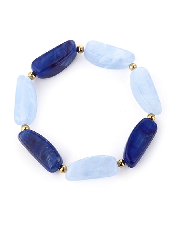 Schijvens mode Armband Betty Blauw 2900080867013