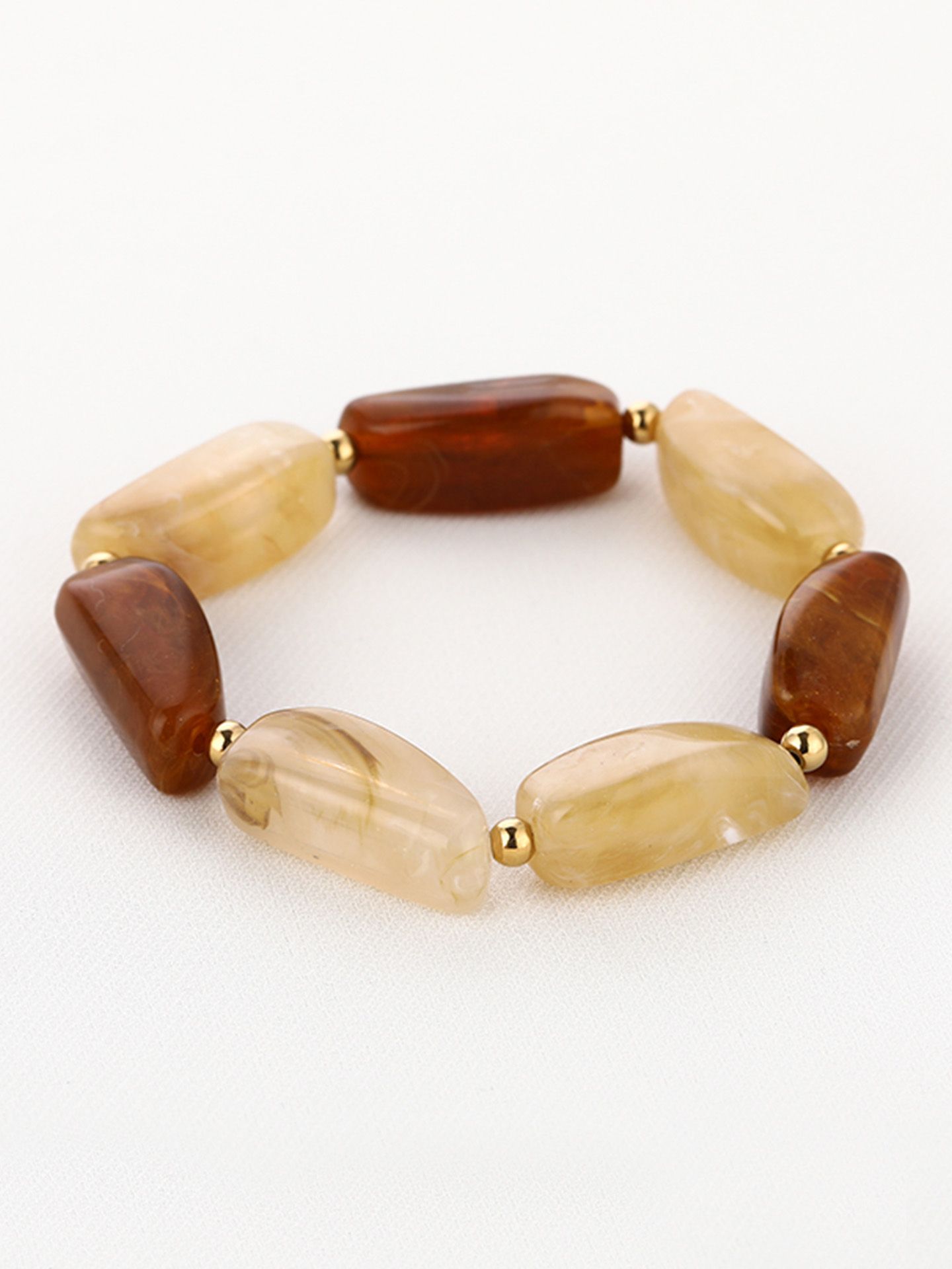 Schijvens mode Armband Betty Taupe 00083957-5500