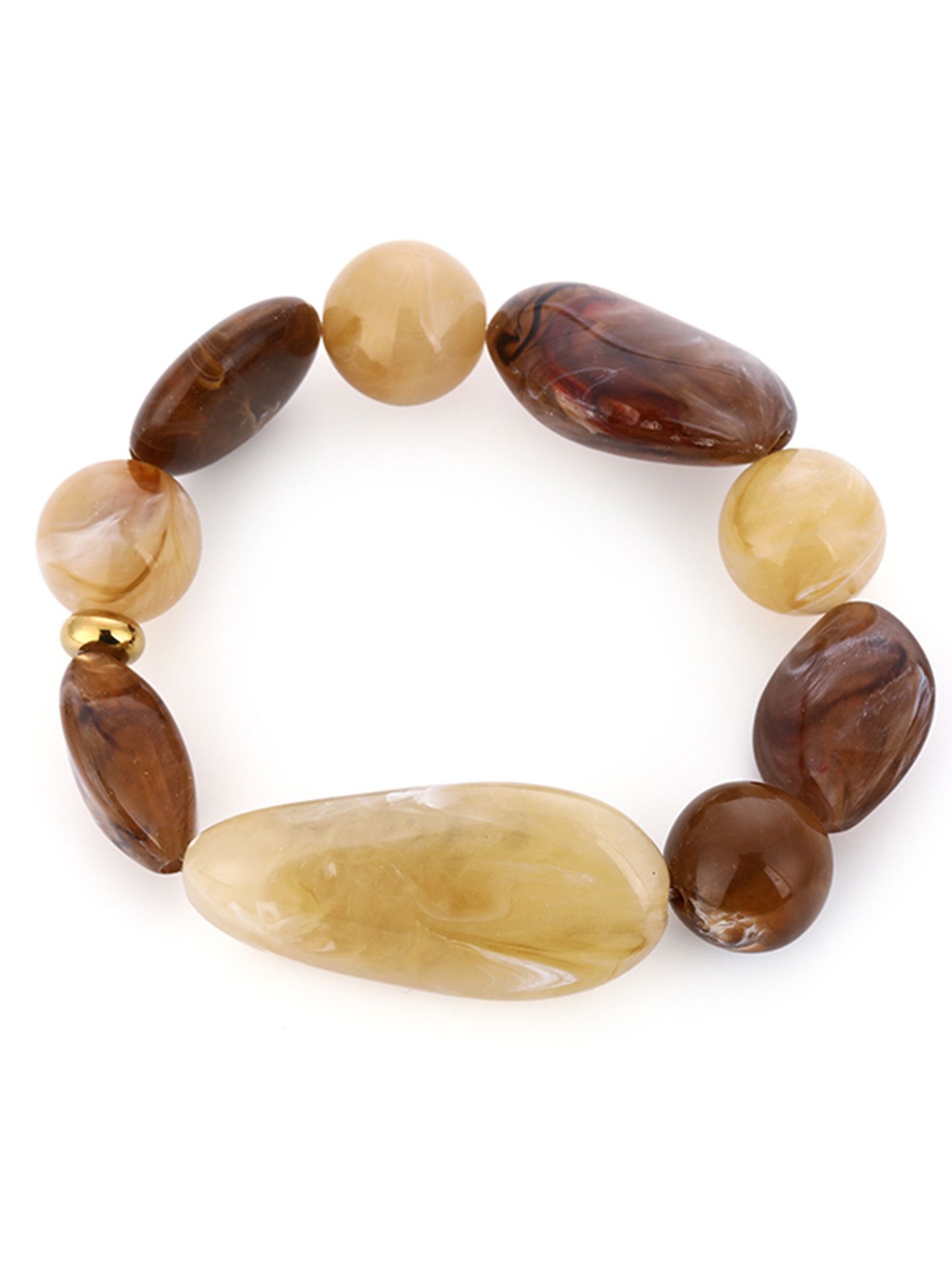 Schijvens mode Armban Natasha Bruin 00083958-5800