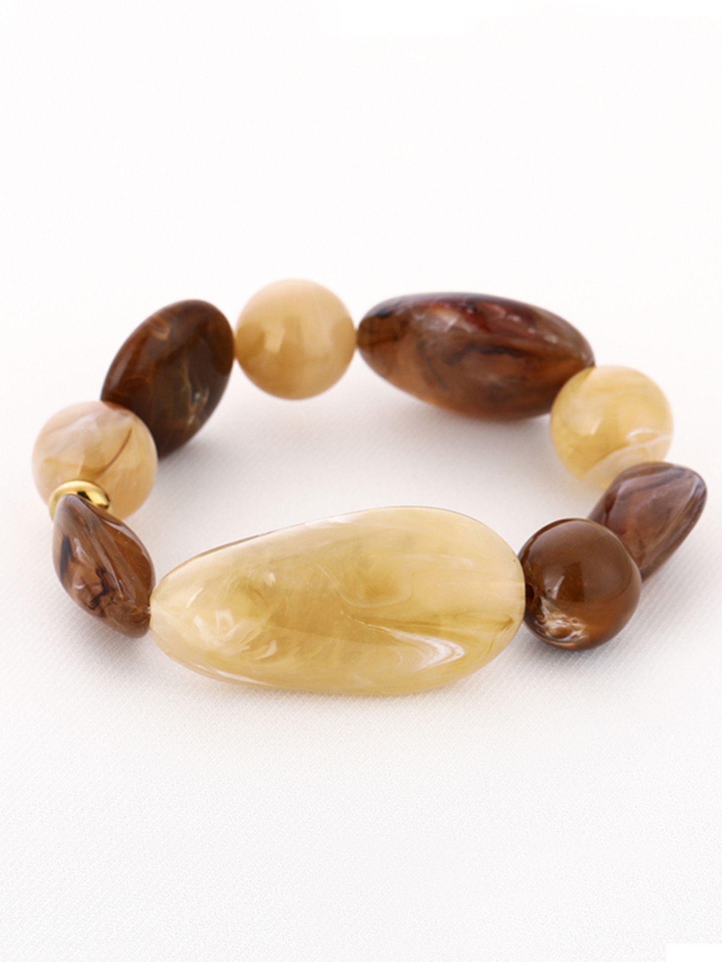 Schijvens mode Armban Natasha Bruin 00083958-5800