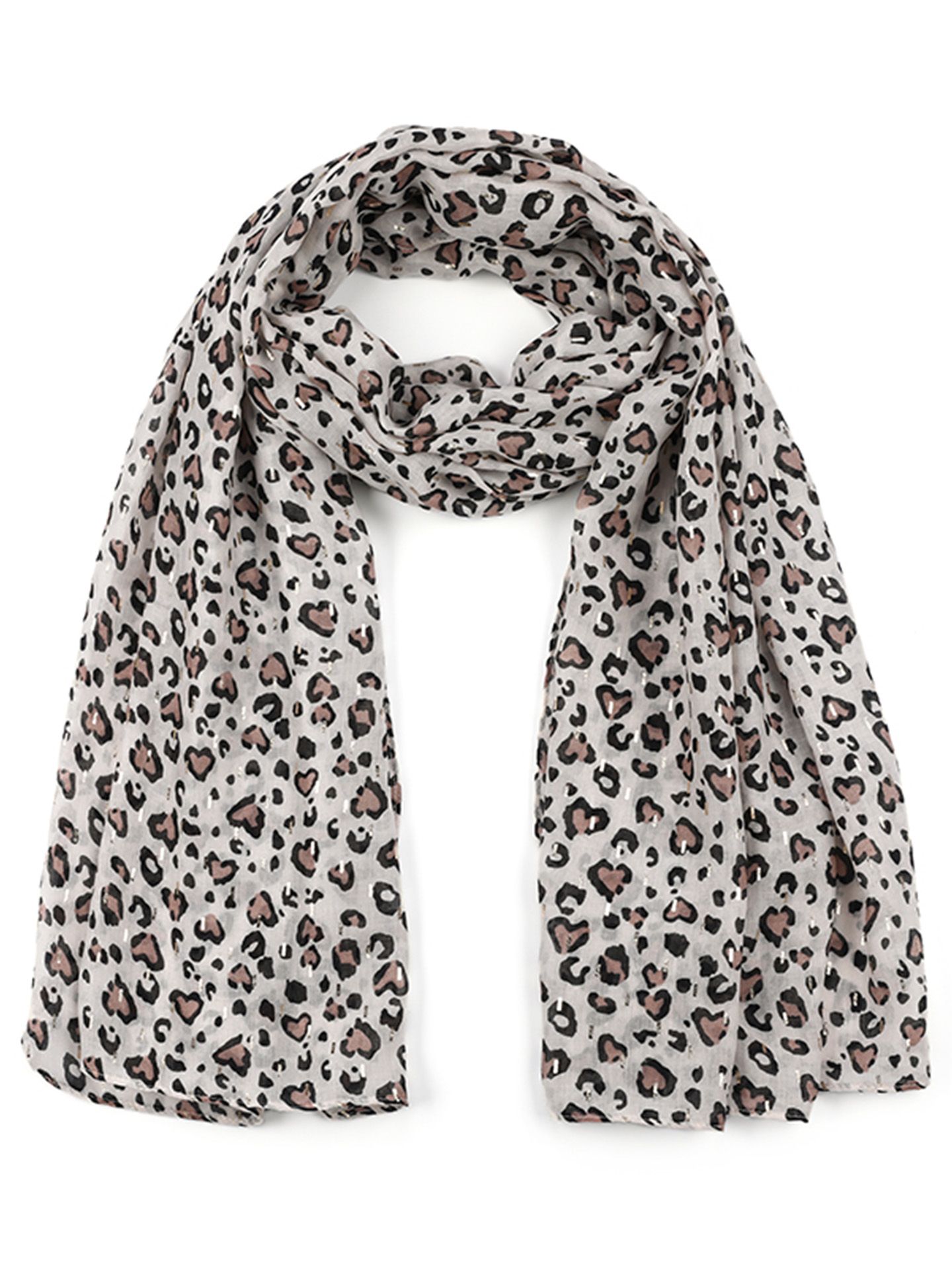 Schijvens mode Sjaal Fenna Taupe 00083970-5500