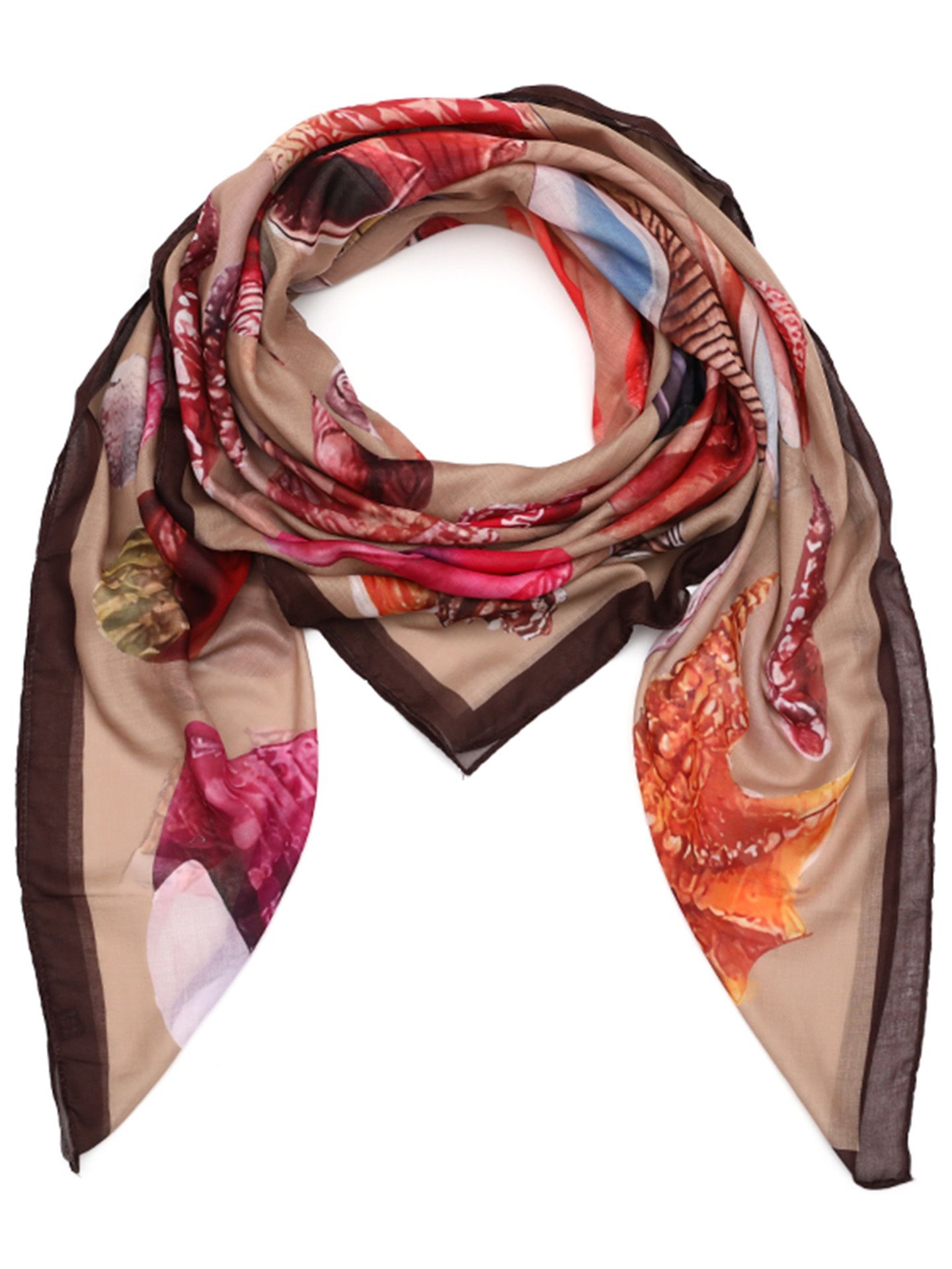 Schijvens mode Sjaal Aniek Camel 00083973-5310