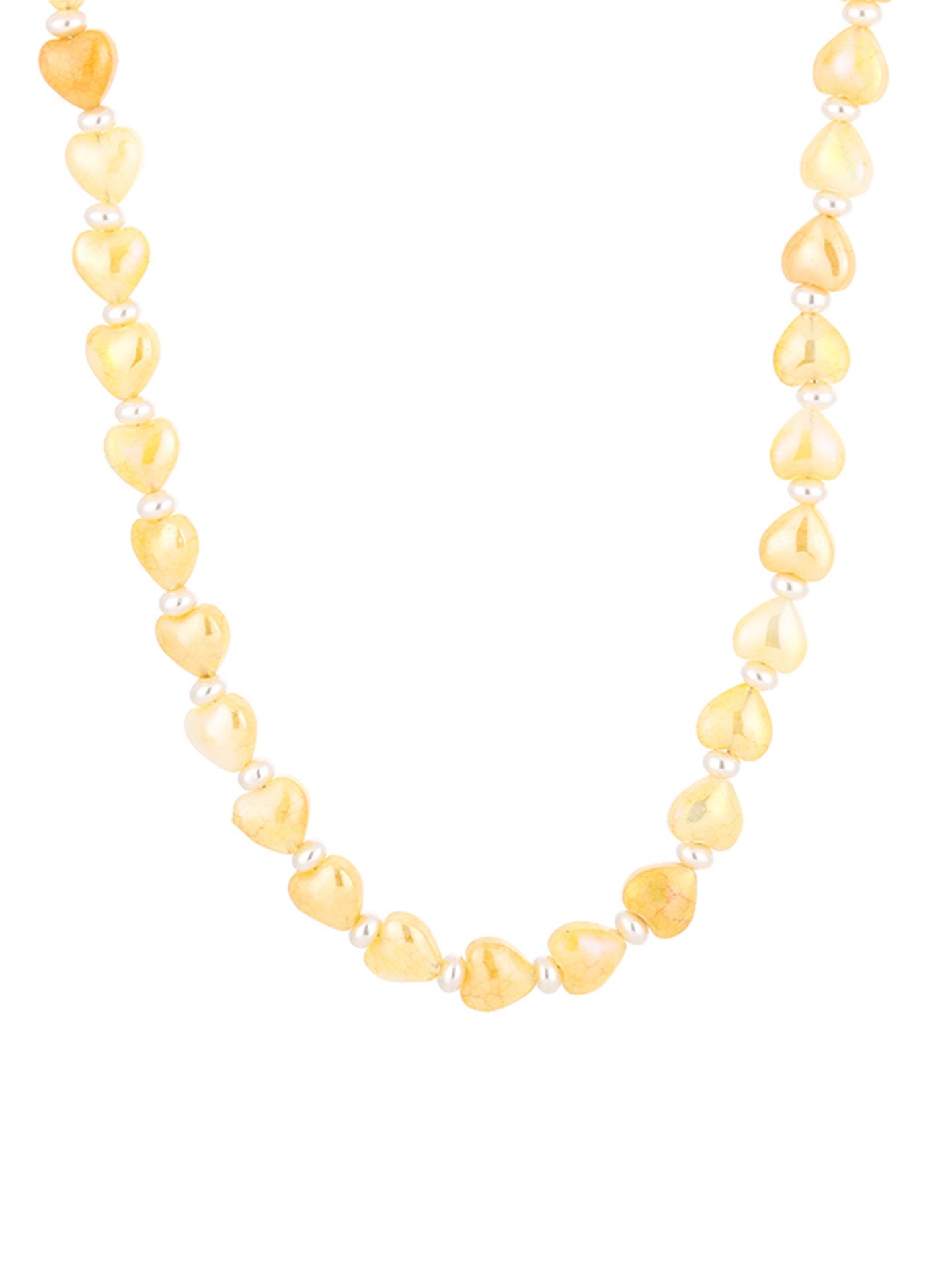 Schijvens mode Ketting Katy Geel 00083976-2800