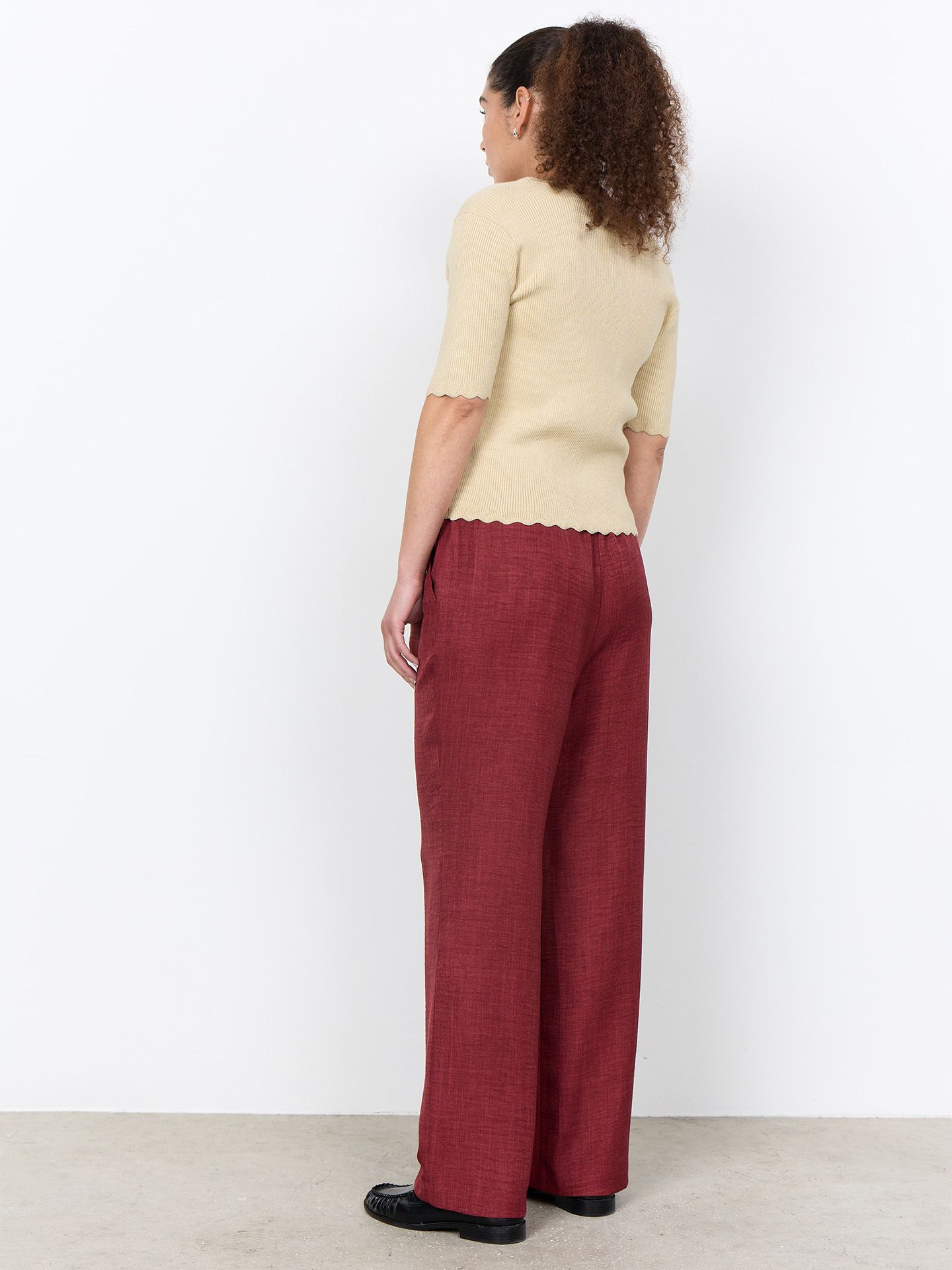 Soyaconcept Straight Broek Charissa Rood 00084013-3350