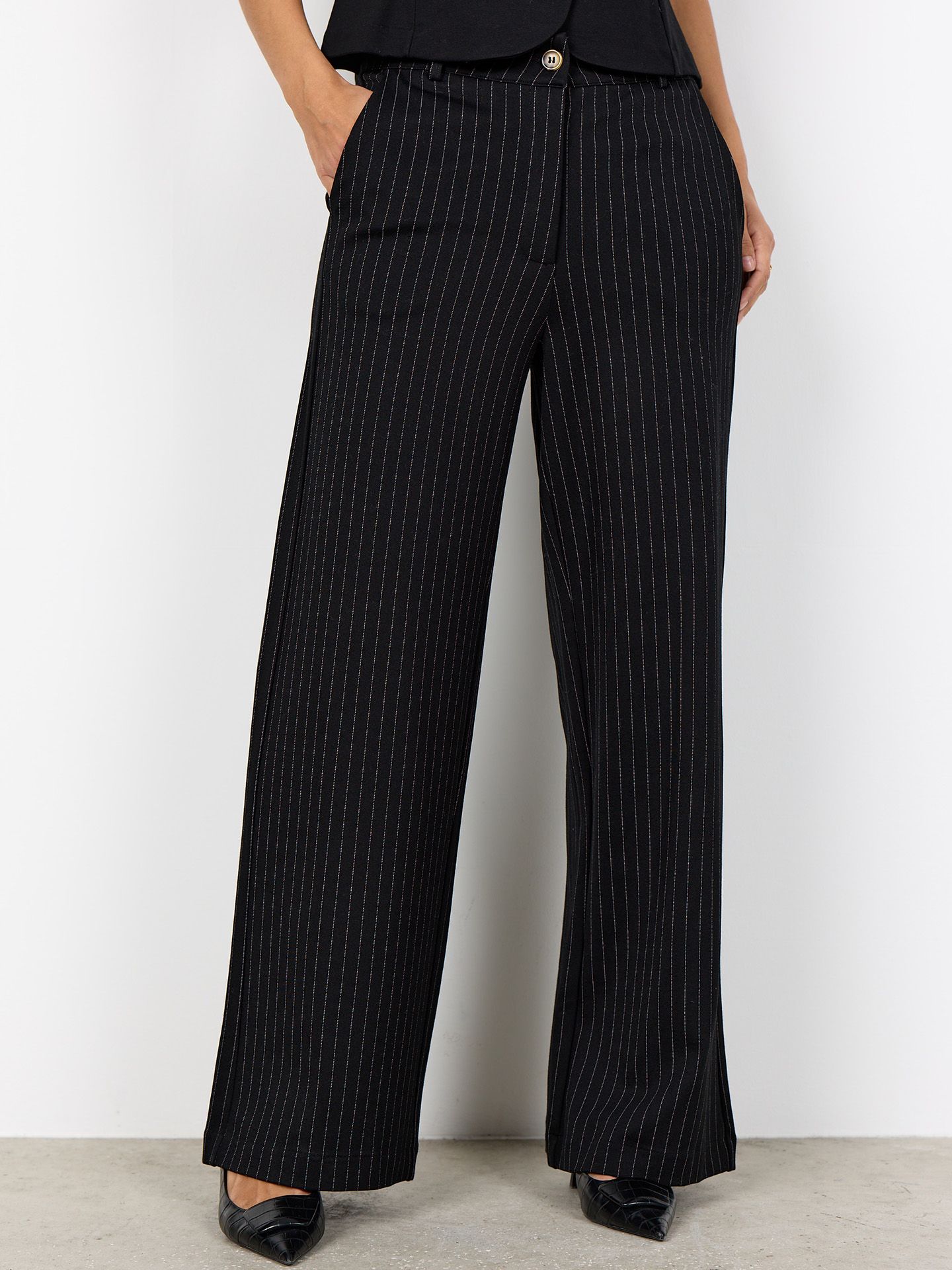 Soyaconcept Wide Leg Broek Gill Zwart 00084019-7500