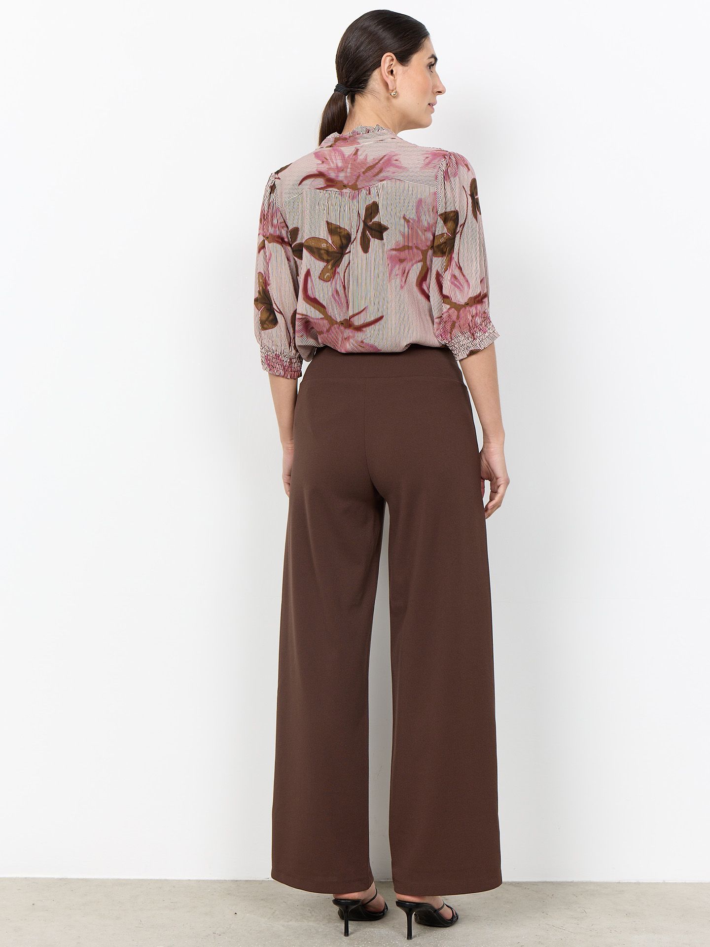 Soyaconcept Wide Fit Broek Siham Bruin 00084024-5800