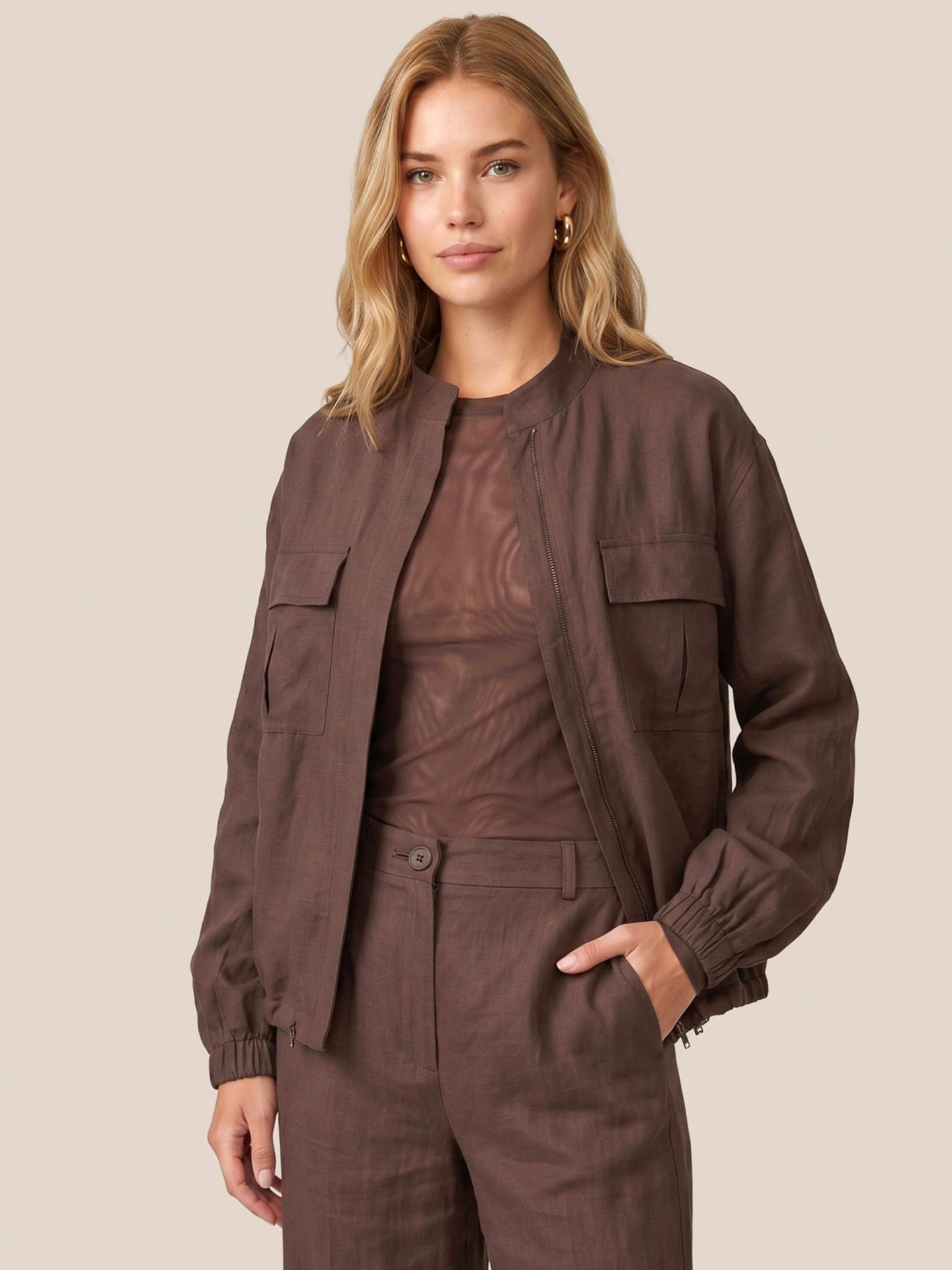 C&S The Label Blazer Jinora Bruin 00084038-5800