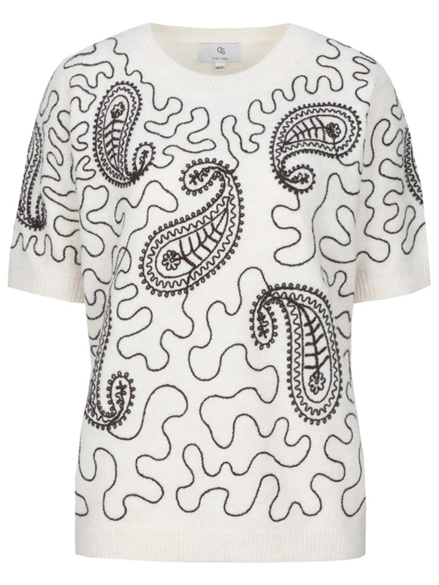 C&S The Label Pull-over Paisley Off white 00084049-5000