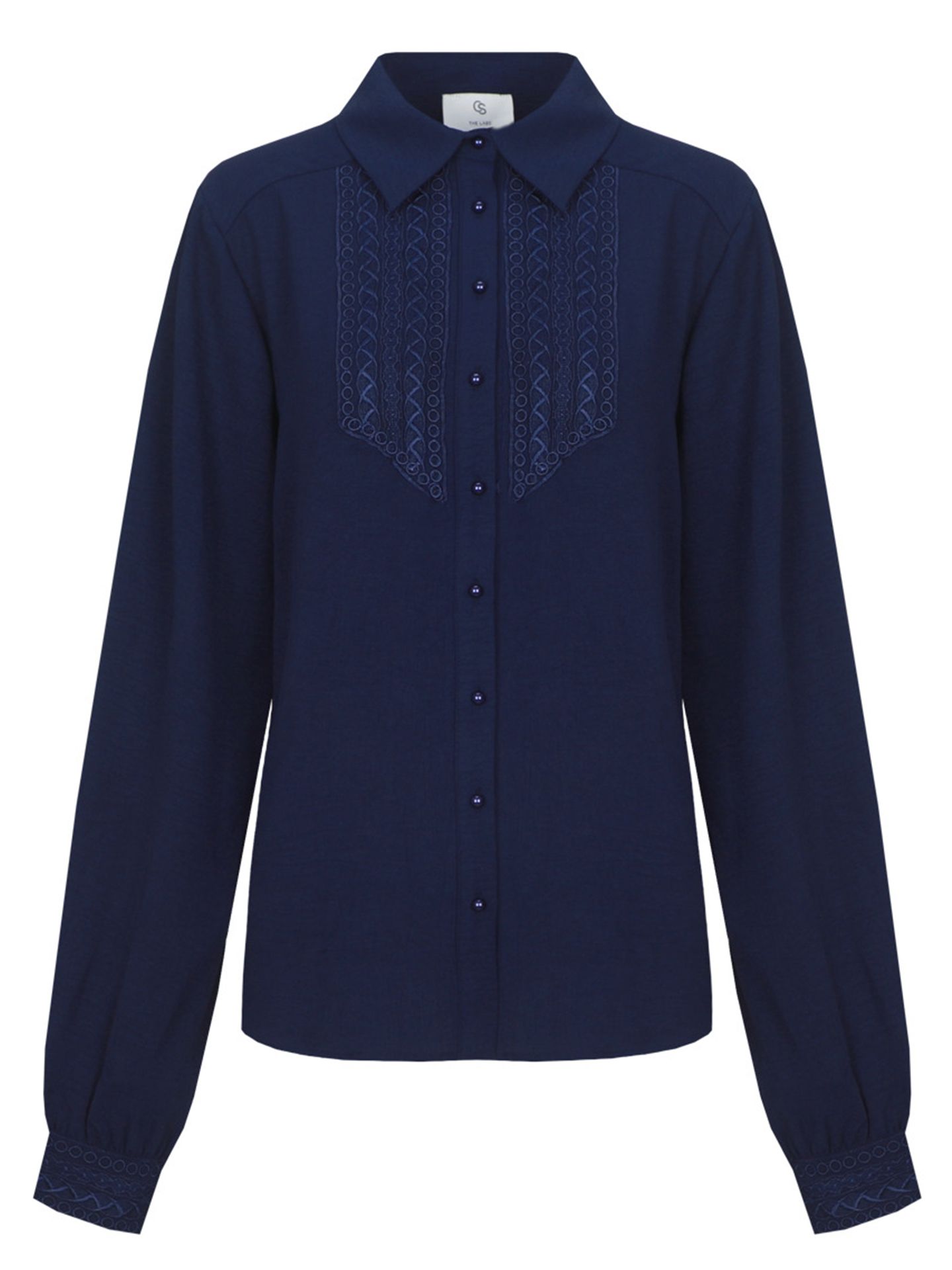 C&S The Label Blouse Linda Blauw 00084050-1300