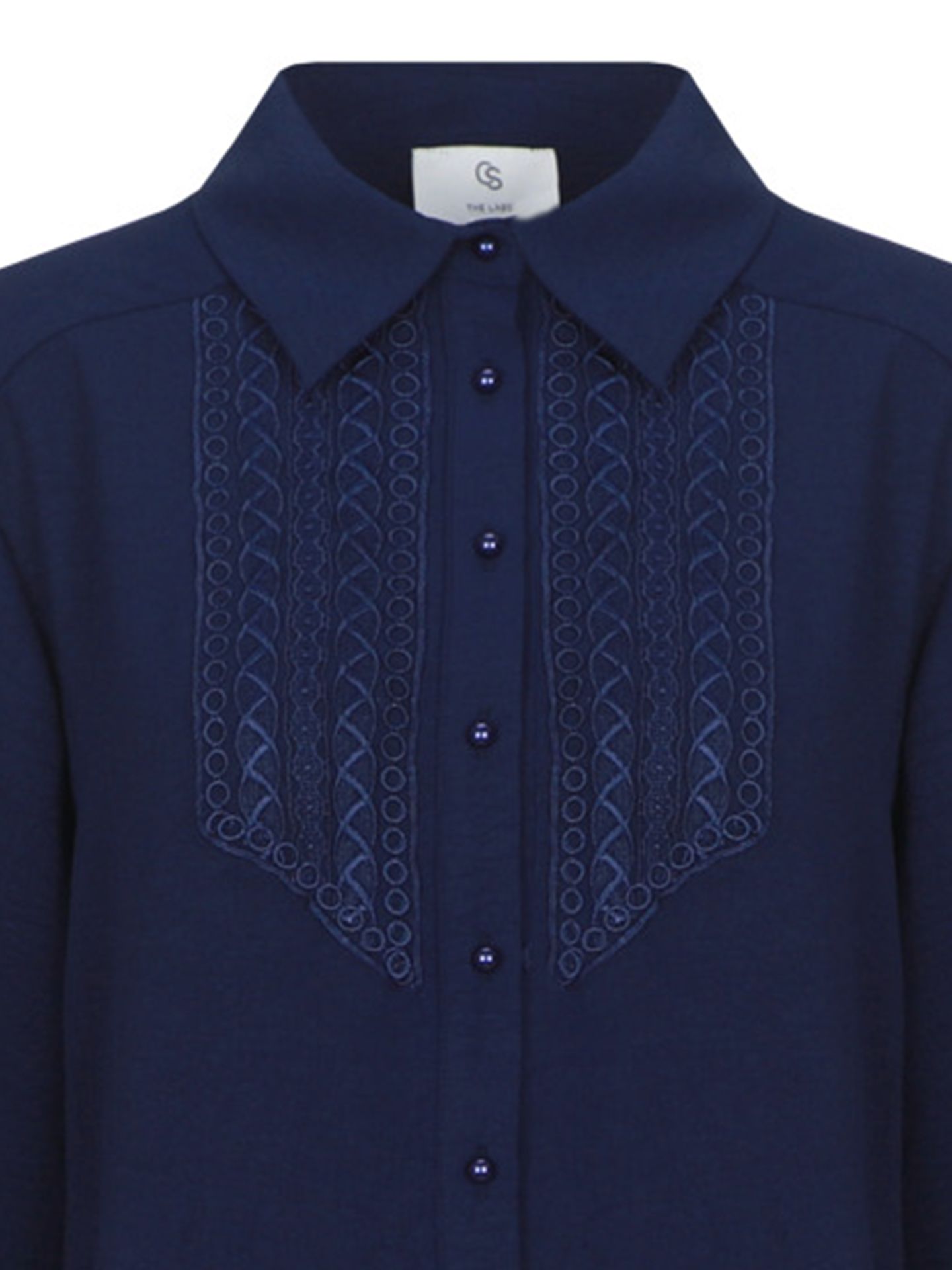 C&S The Label Blouse Linda Blauw 00084050-1300