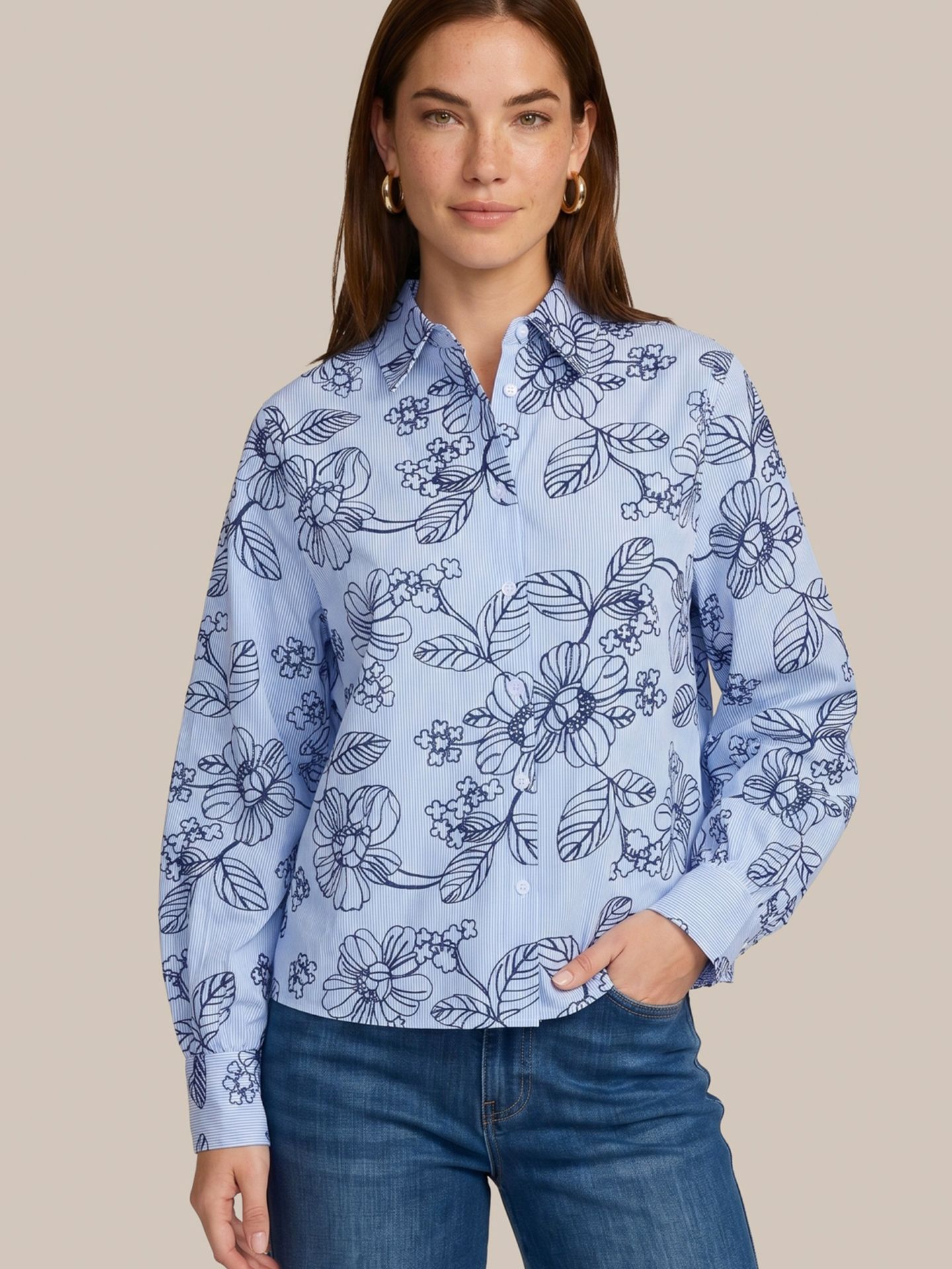 C&S The Label Blouse Lamilla Blauw 00084052-1600