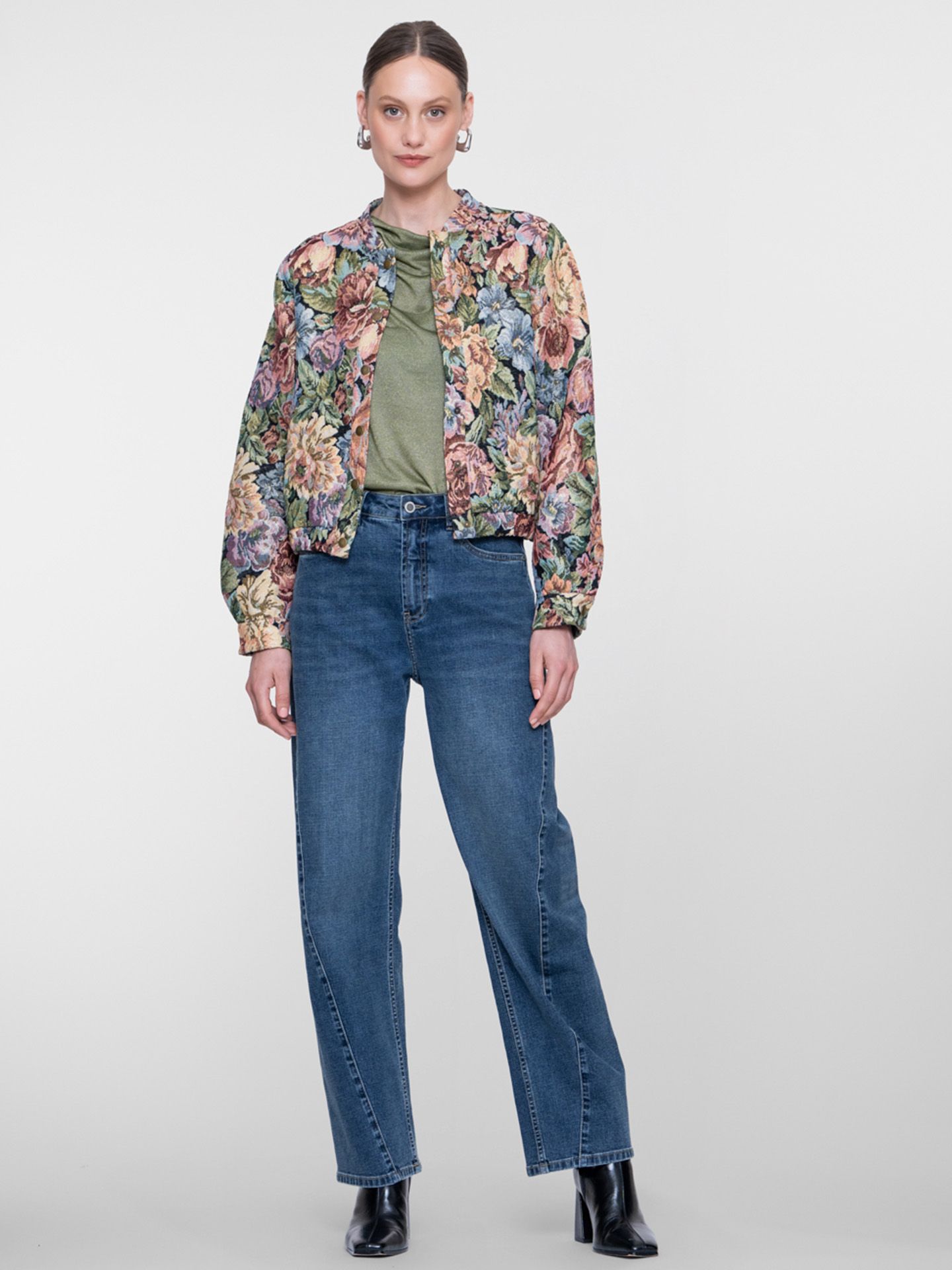 Geisha Wide Leg Jeans Joos Blauw 00084086-800