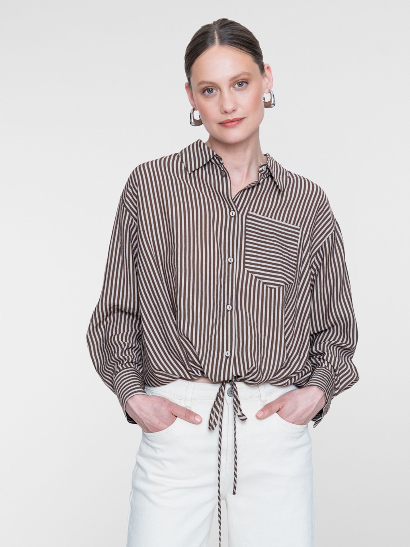 Geisha Blouse Mona Bruin 00084090-5800
