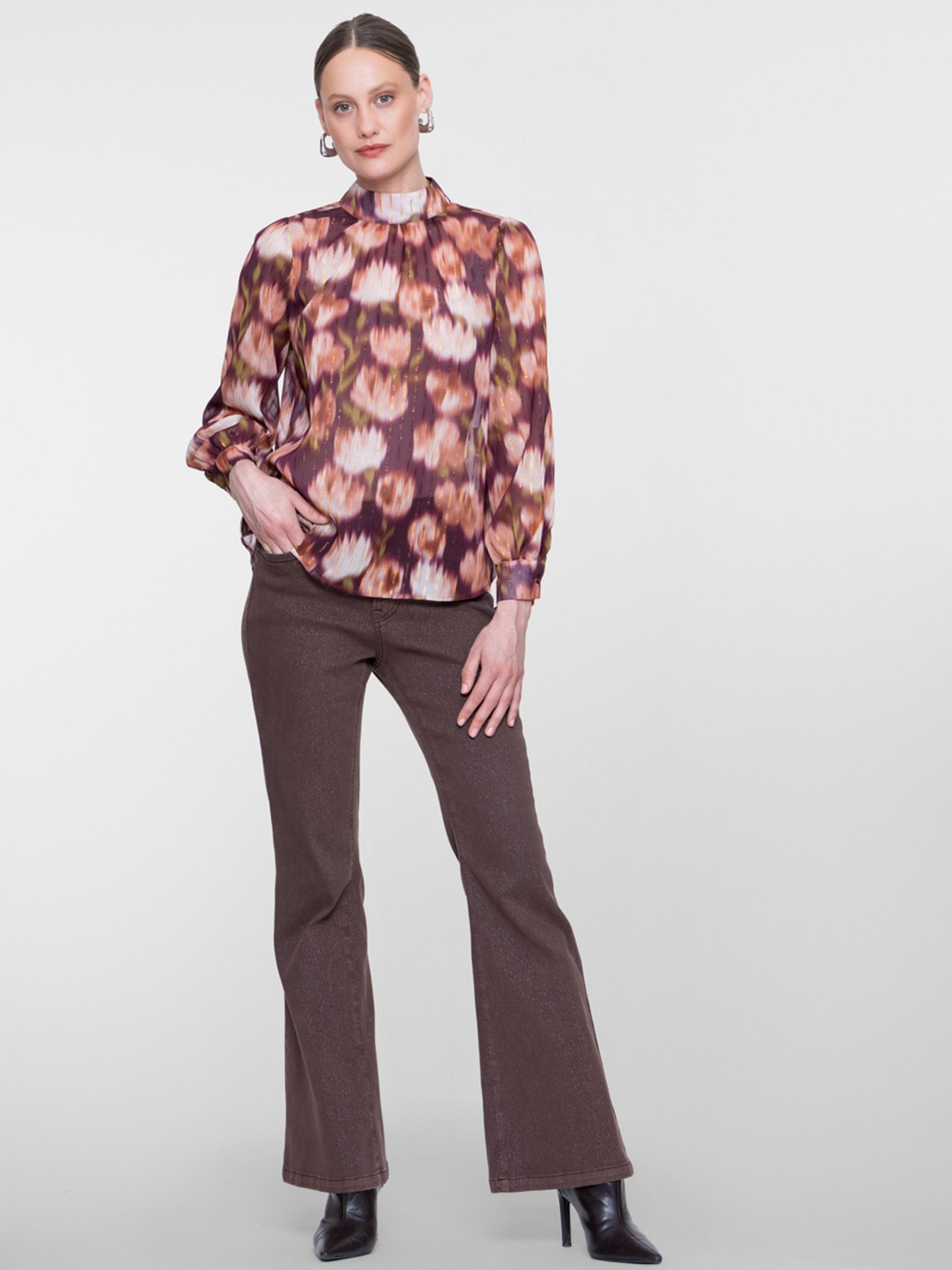 Geisha Flared Jeans Fenne Bruin 00084096-5800