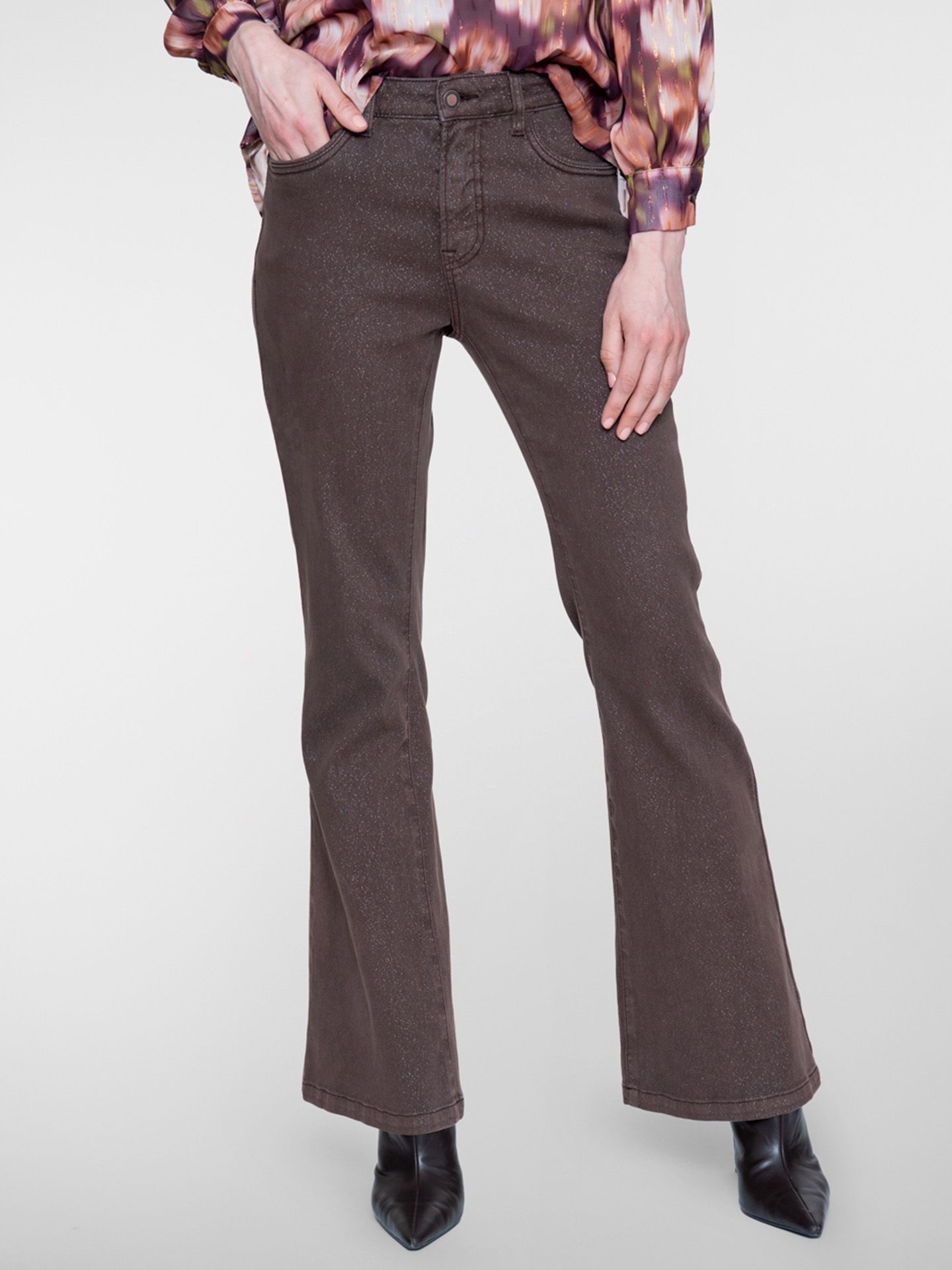 Geisha Flared Jeans Fenne Bruin 00084096-5800