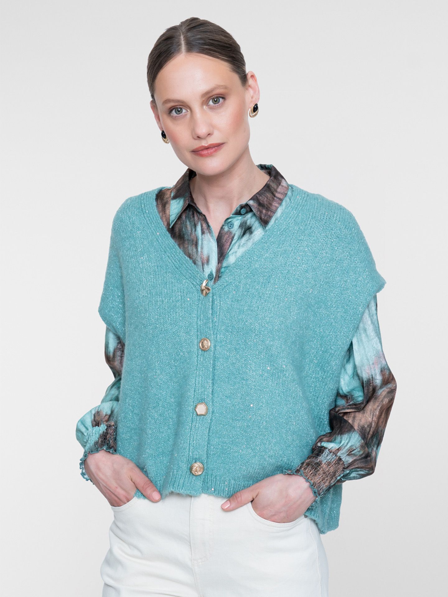 Geisha Vest Joëlle Blauw 00084100-1000