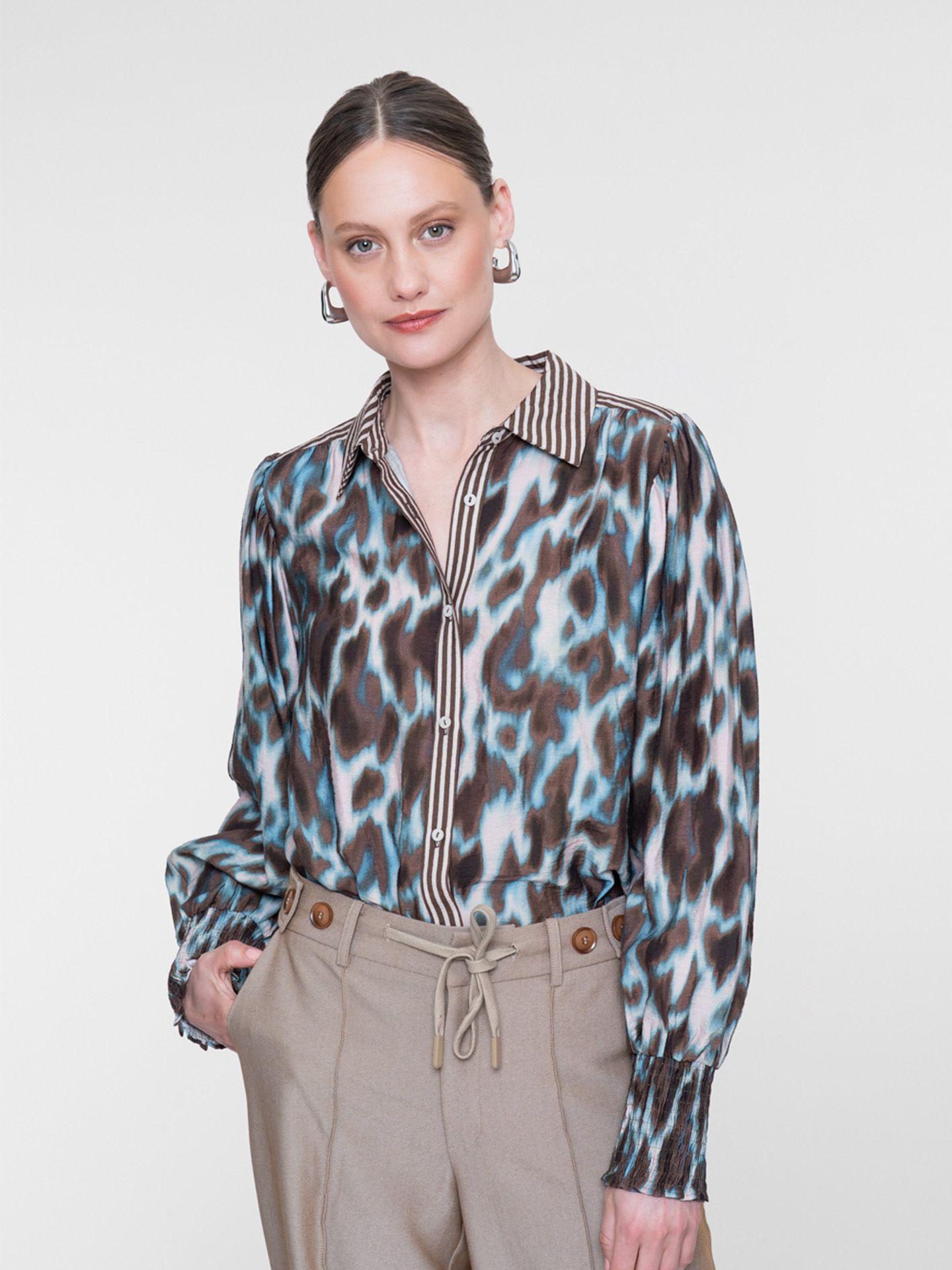 Geisha Blouse Nika Bruin 00084101-5800