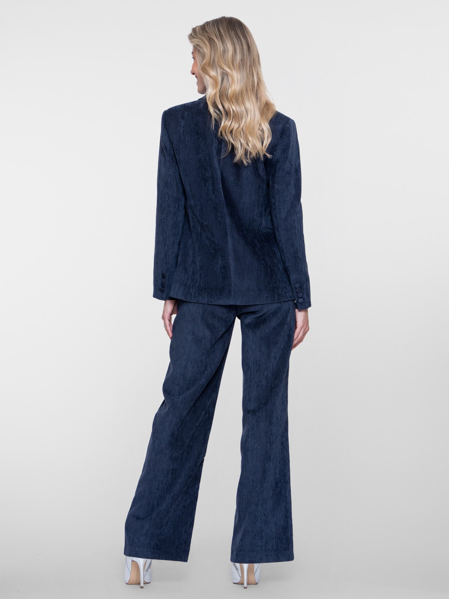 Geisha Wide leg Broek Blauw 00084109-1500
