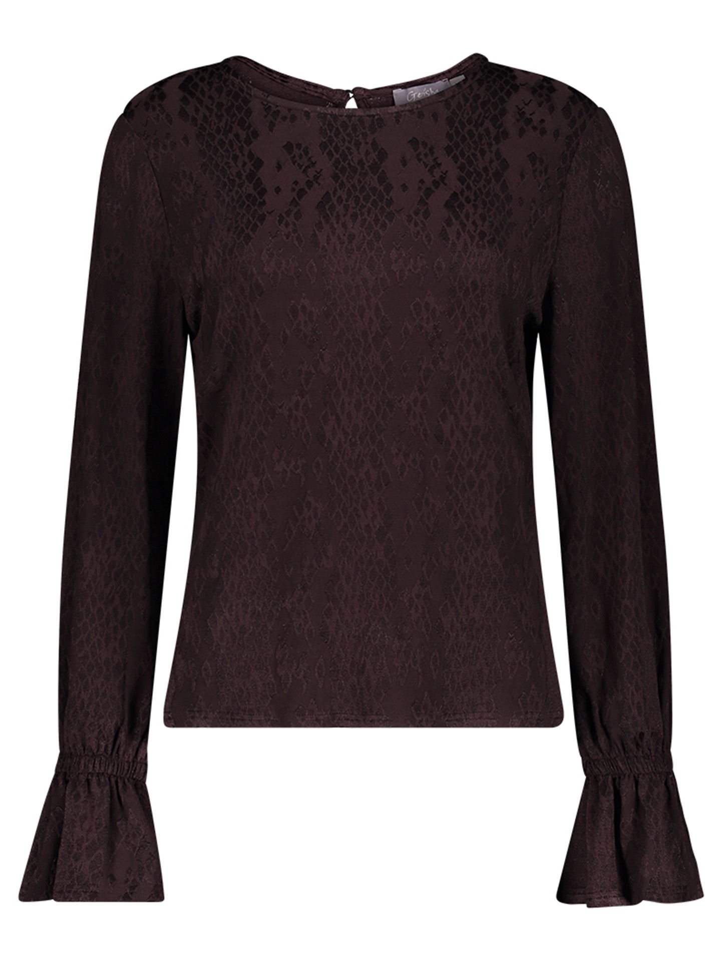 Geisha shirt Jasmijn Bruin 00084122-5800