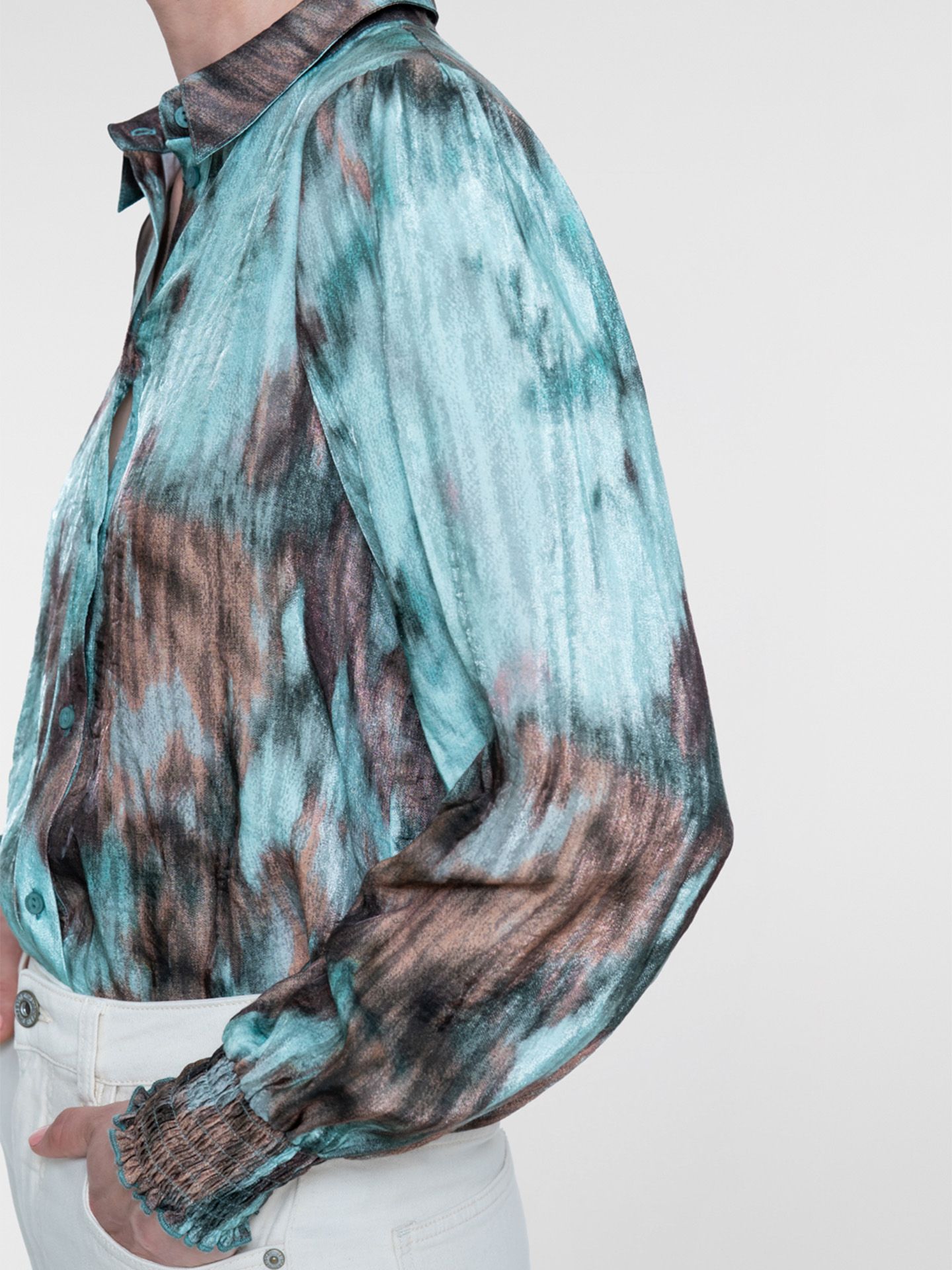 Geisha Blouse Lena Blauw 00084147-1000