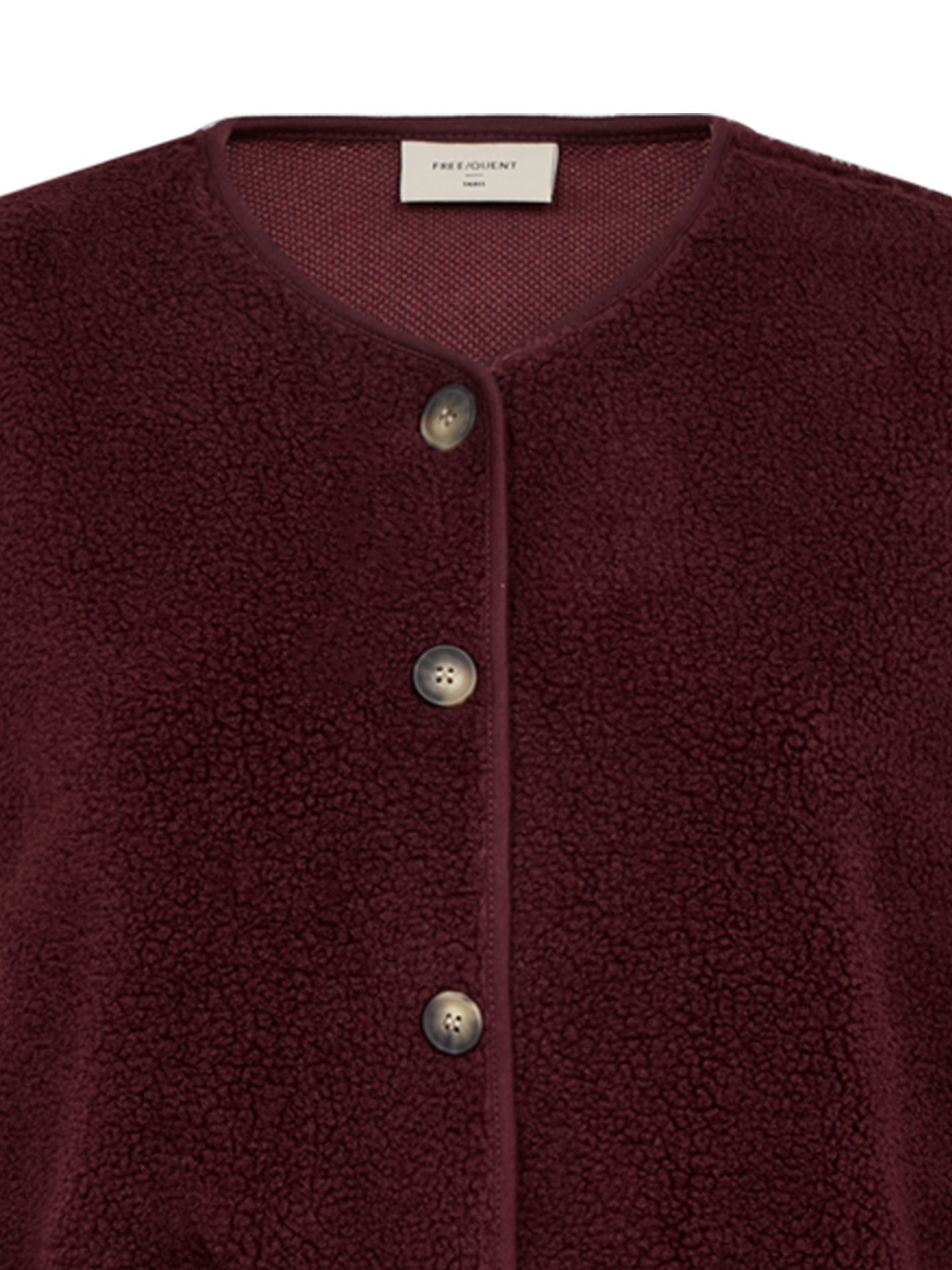 Freequent Gilet Teddy Rood 00084151-3600